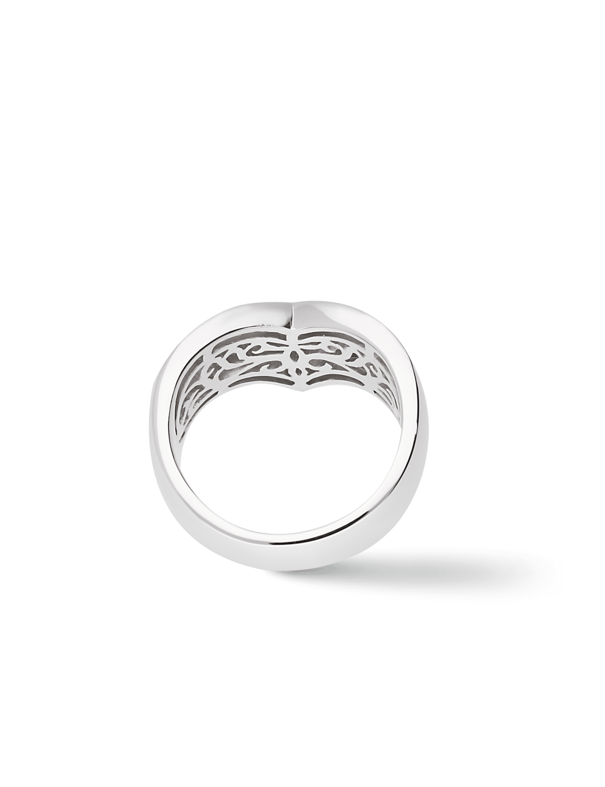 Modern Ring, 925/- Silber mit Zirkonia