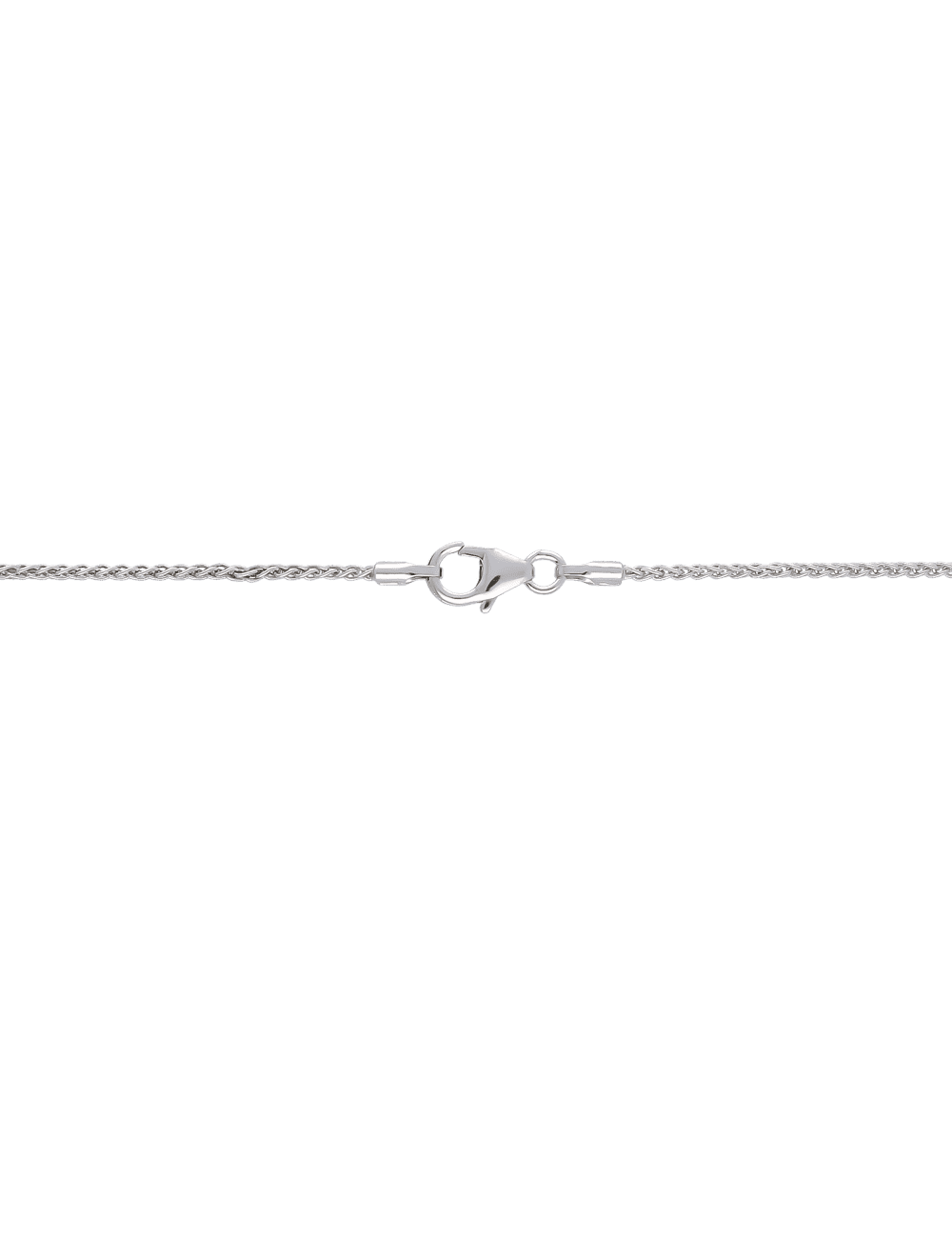 Zopfkette 925/- Silber rhodiniert