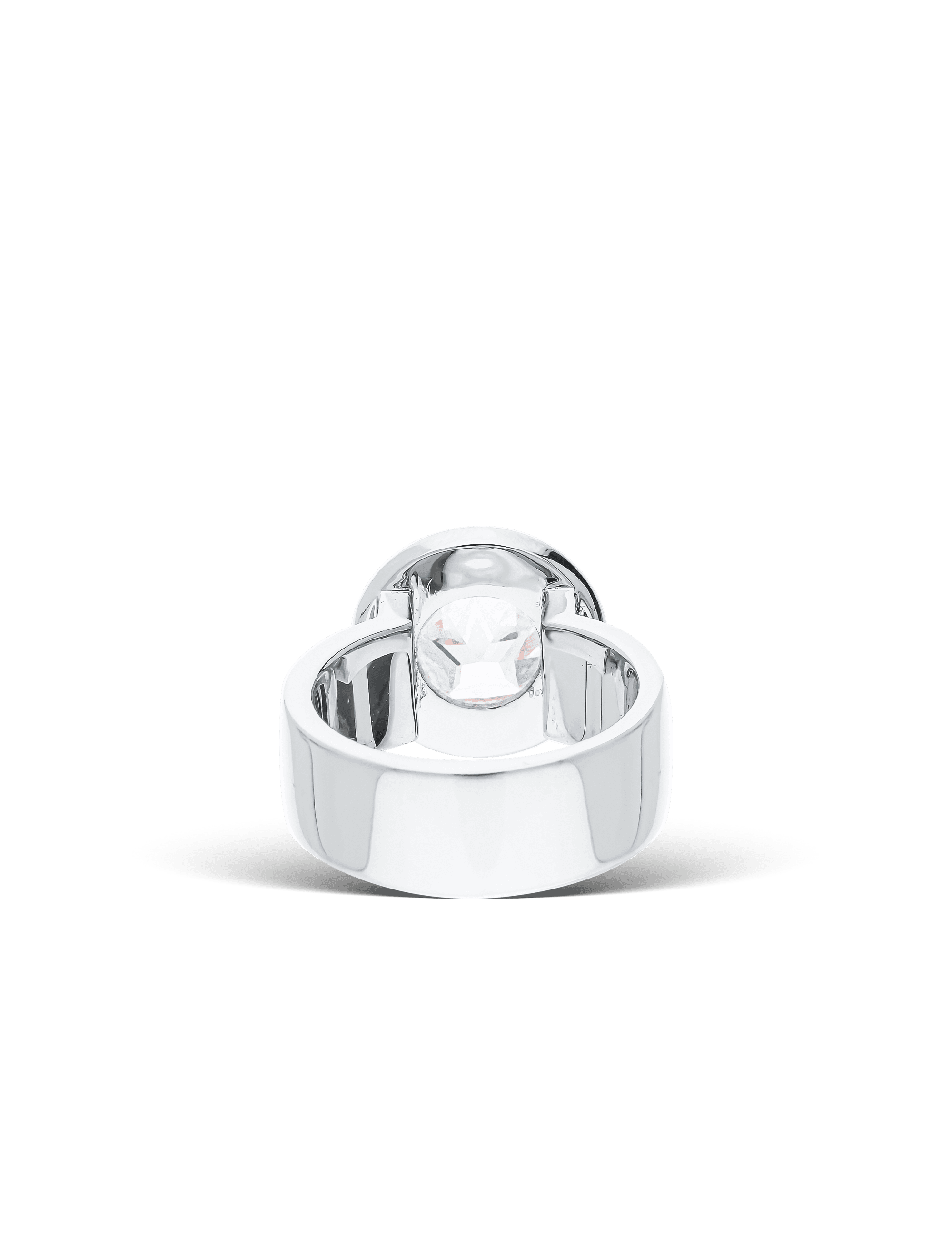 Modern Ring, 925/- Silber mit Zirkonia Star Cut