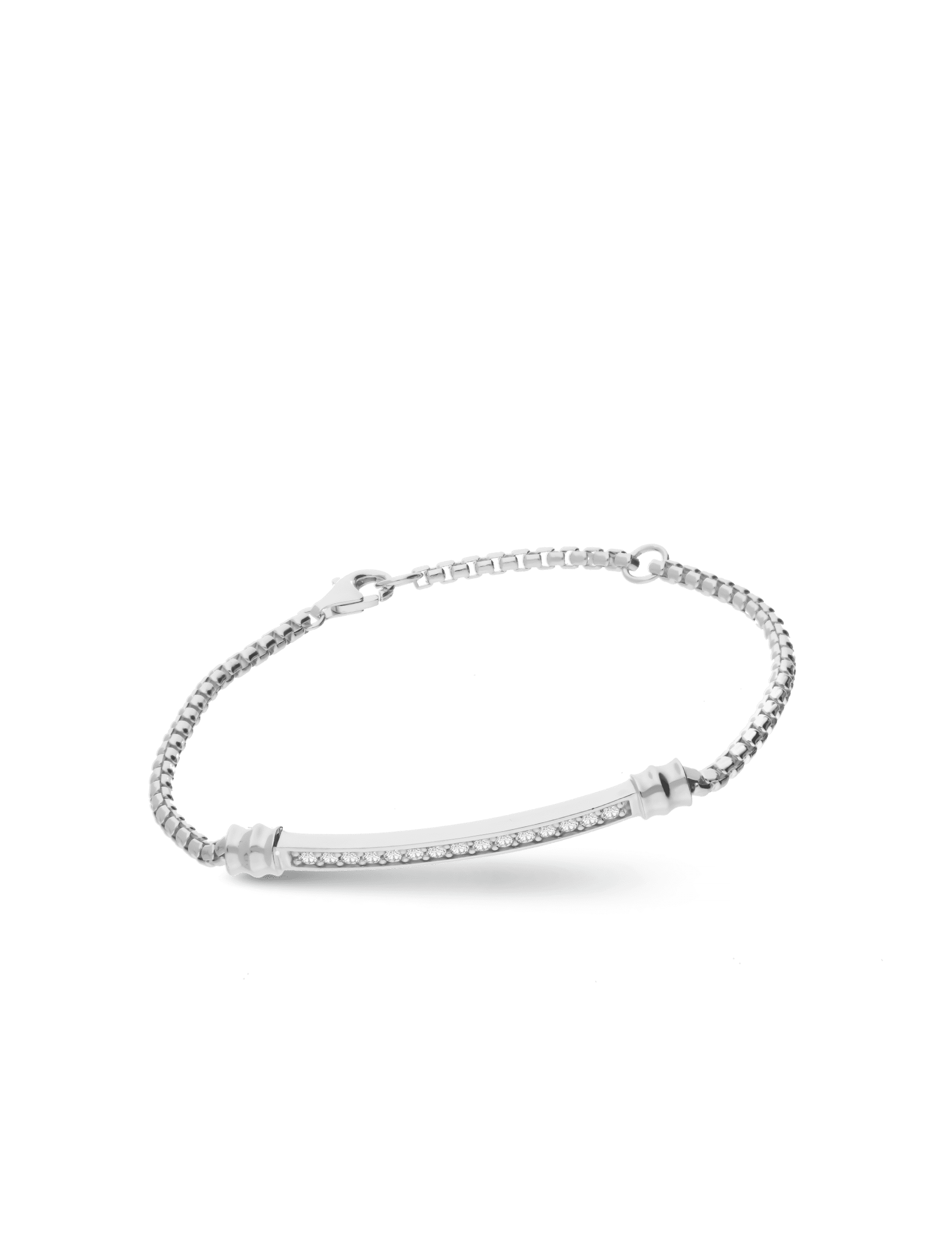 Silberarmband mit Zirkonia 18+3cm