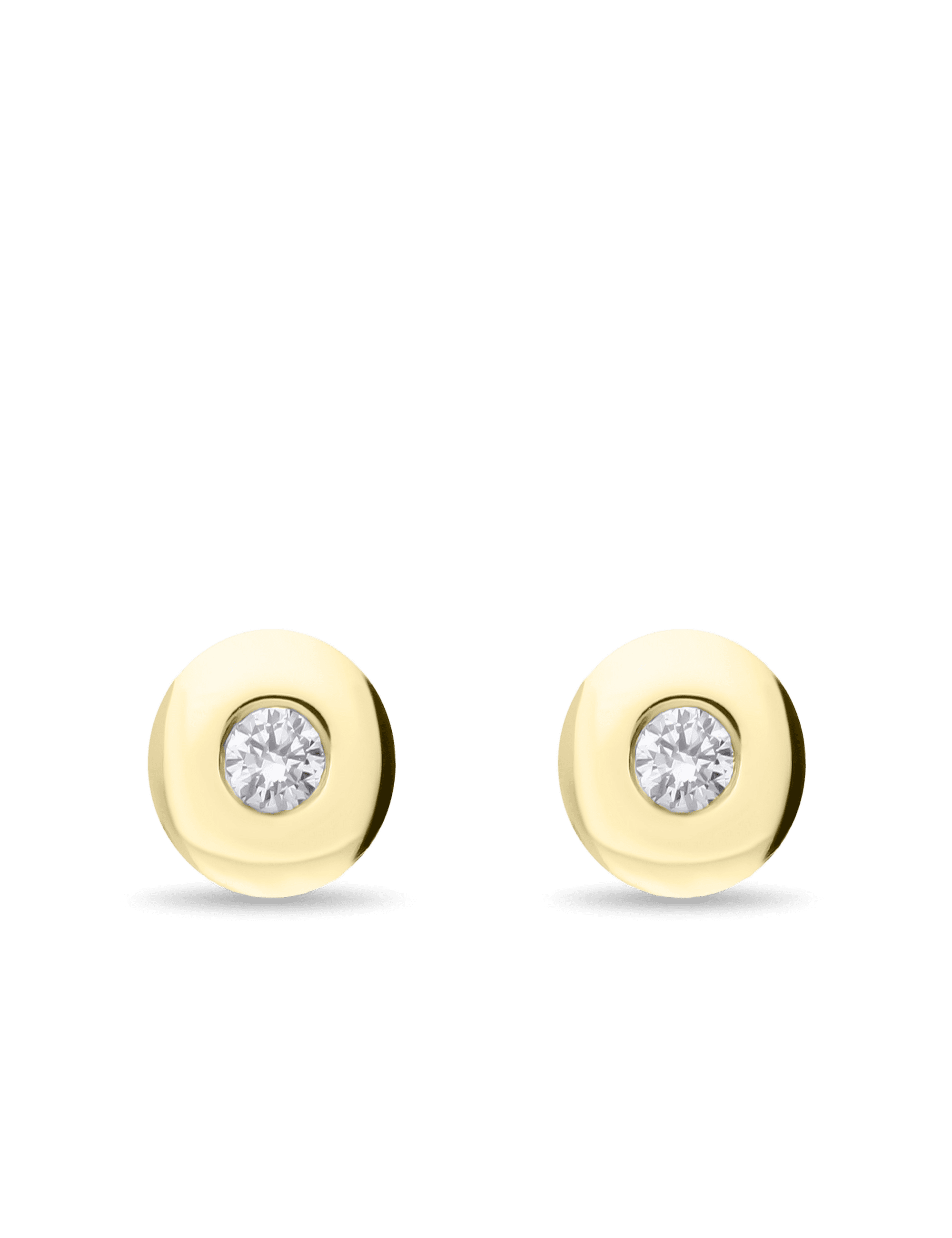Premium Ohrstecker, 585/- Gold mit Diamanten 0,20 Karat