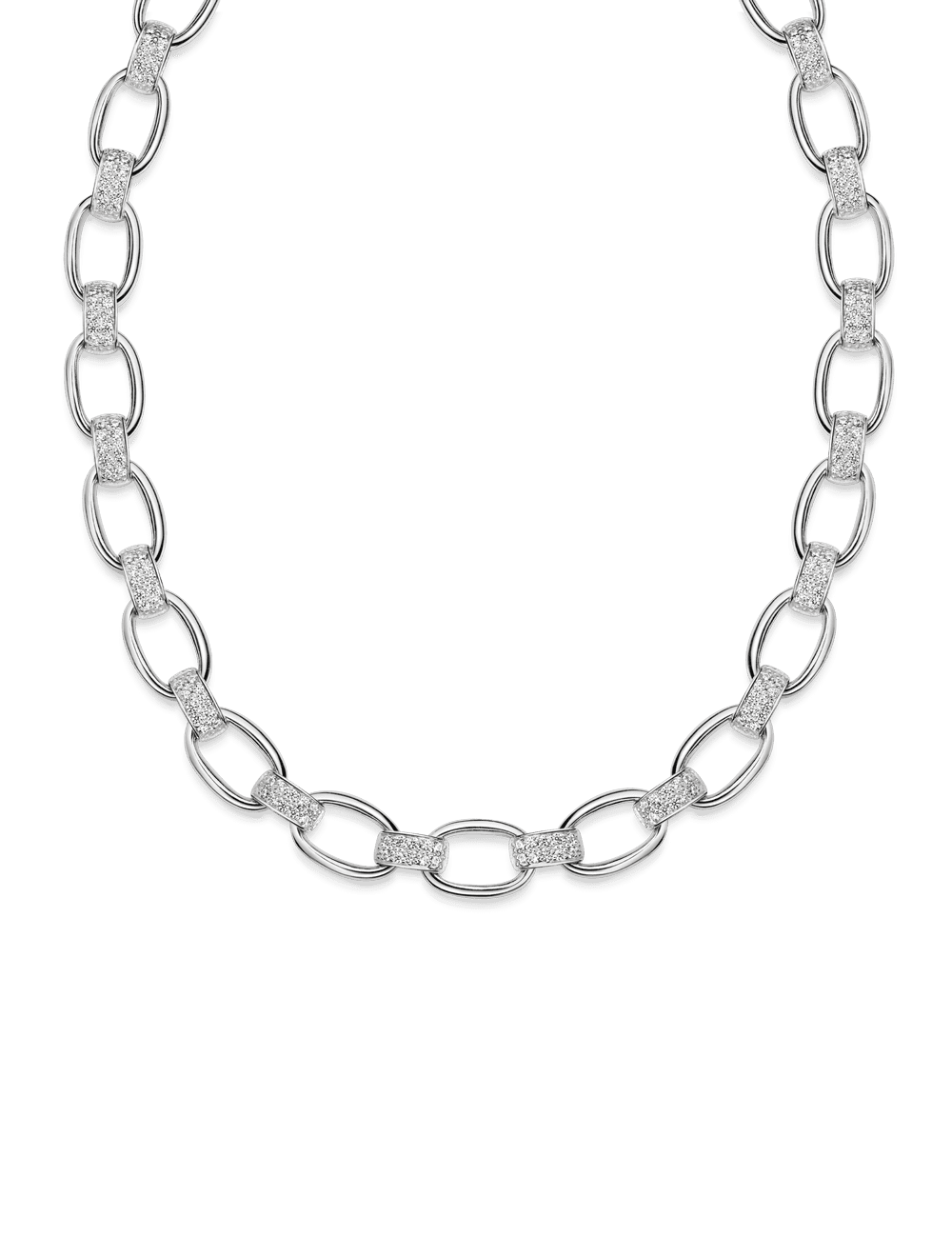 Collier 925/- Silber rhodiniert 46 cm