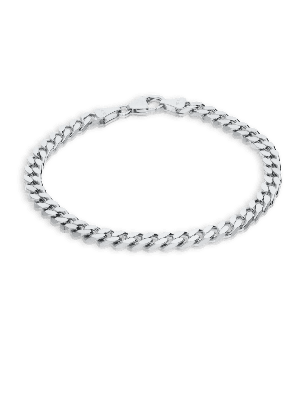 Panzerkette Armband 925/- Silber 19cm