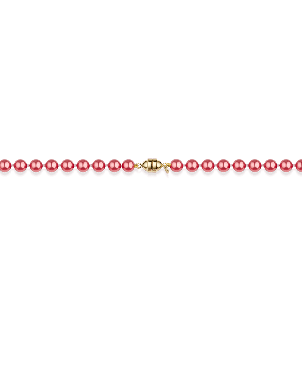 Essentials Collier 6mm rot 45cm