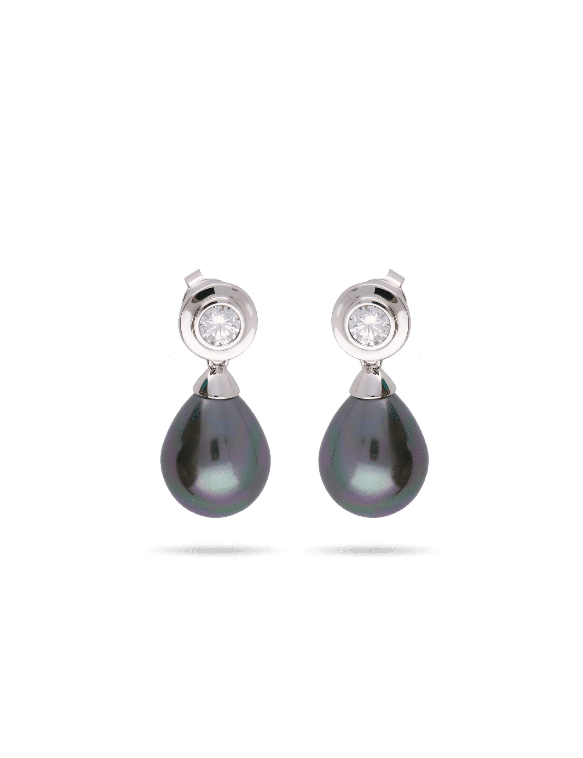 Ohrstecker, 925/- Silber mit Perle 12x15mm