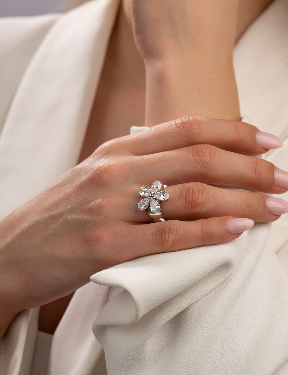 Ring "Blume" 925/- Silber