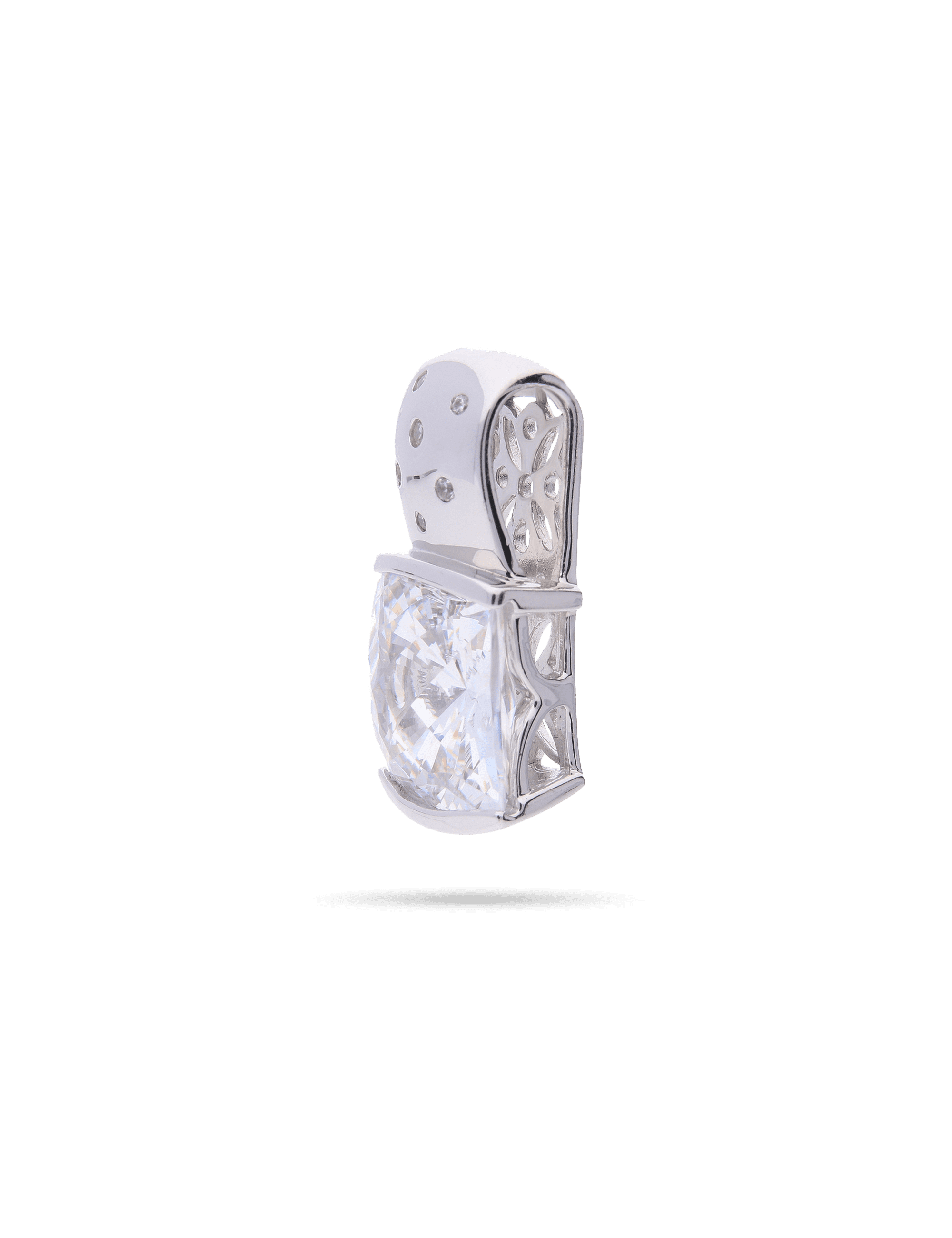 Anhänger 925/- Silber rhodiniert mit Zirkonia