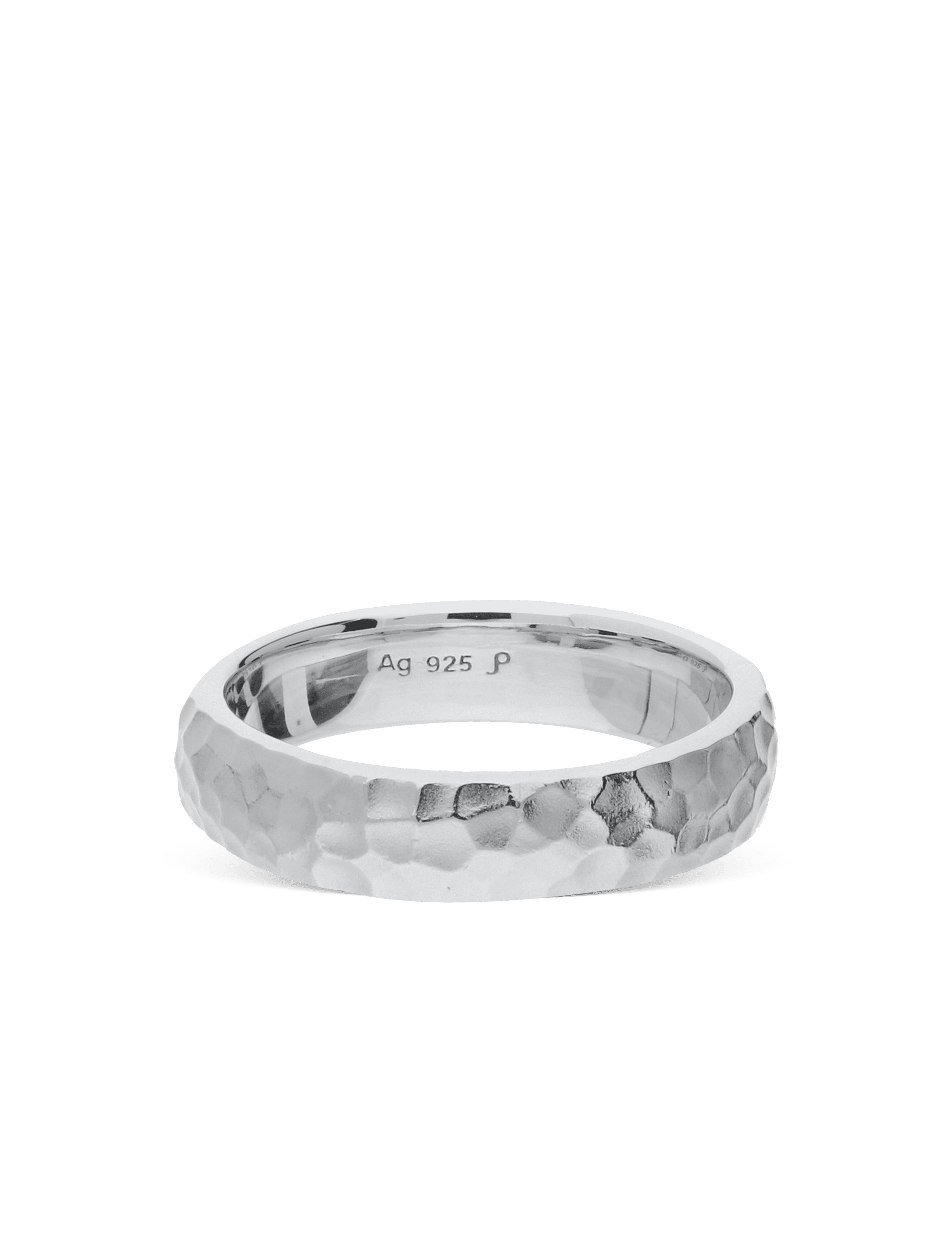 Ring, 925/- Silber gehämmert