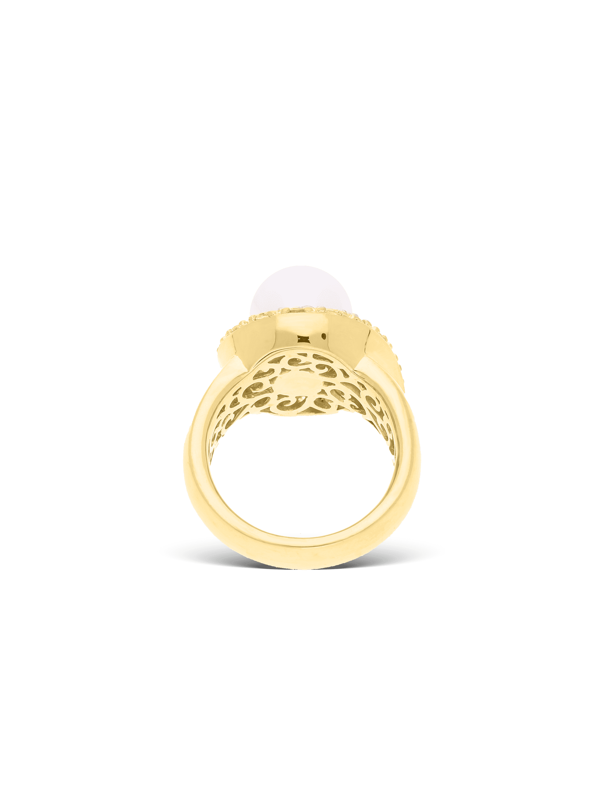Ring, 925/- Silber goldplattiert mit Perle
