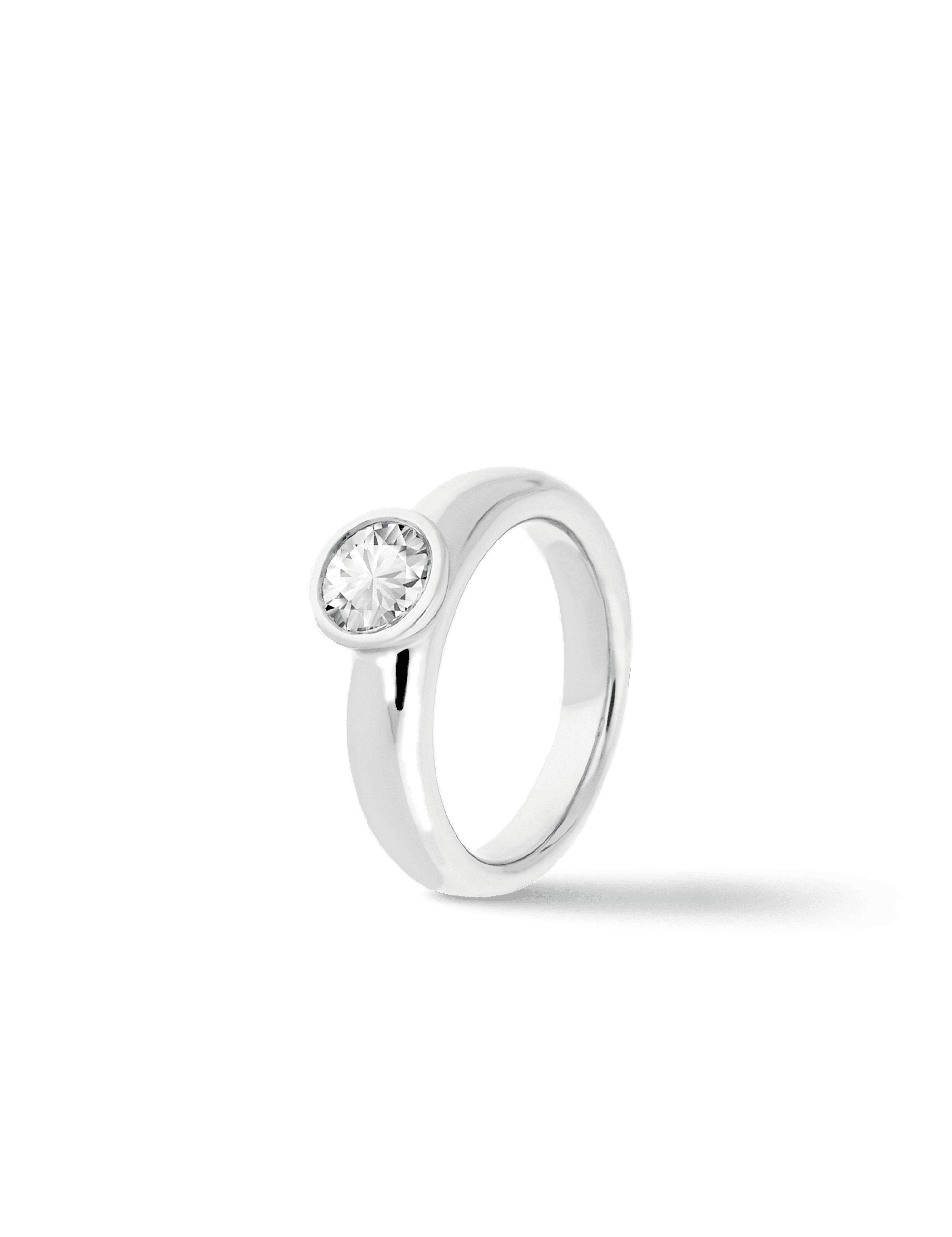 Premium Ring, Weißgold mit Diamant 1,00 Karat