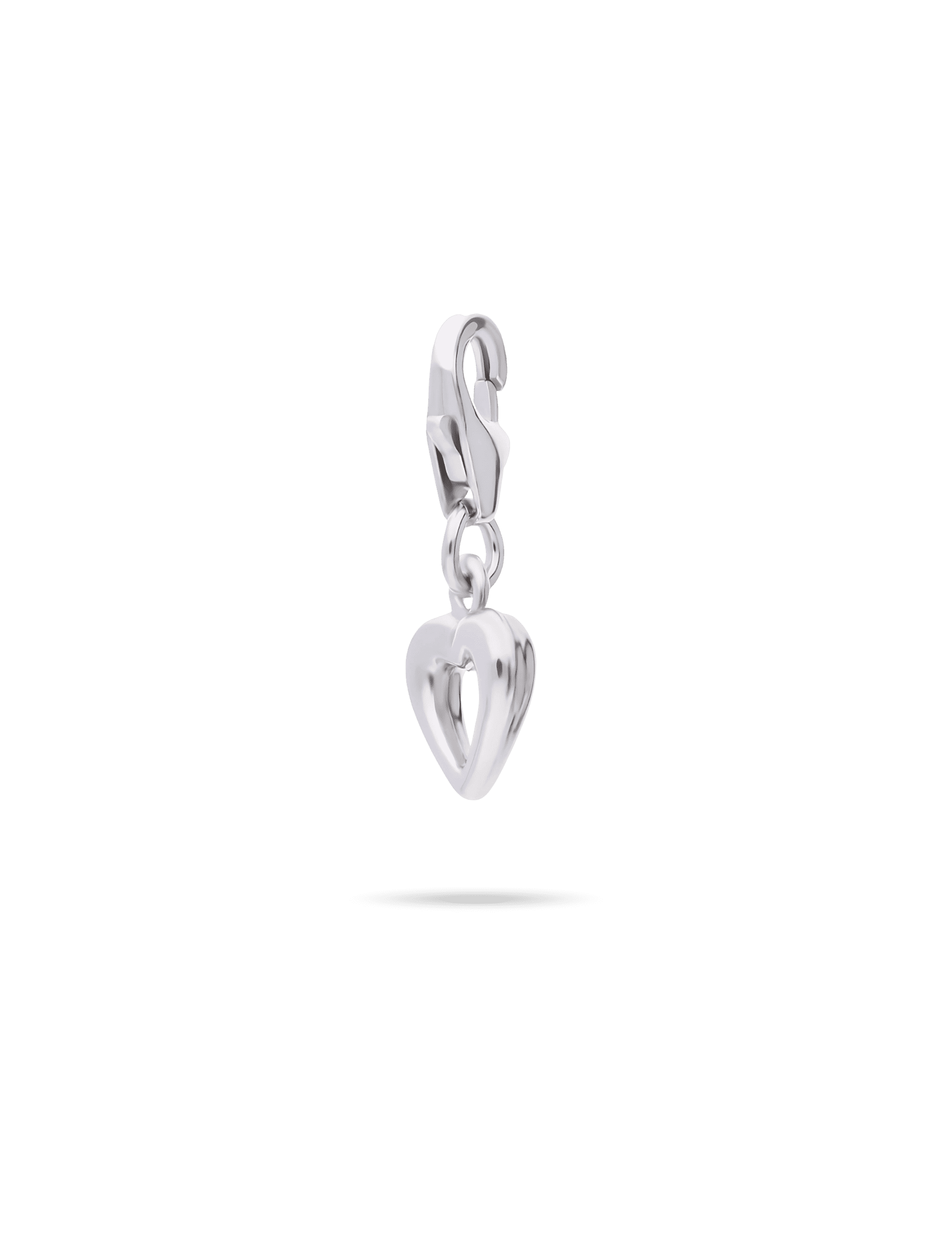 Flexarmband 8mm mit Charm-Anhänger Herz