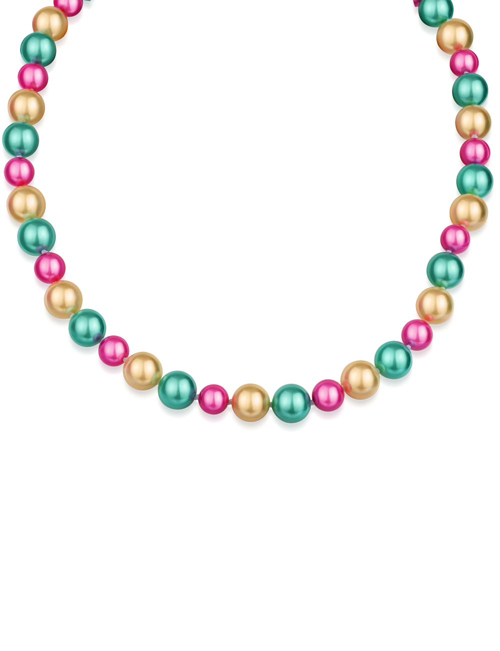 Perlenkette 45cm multi