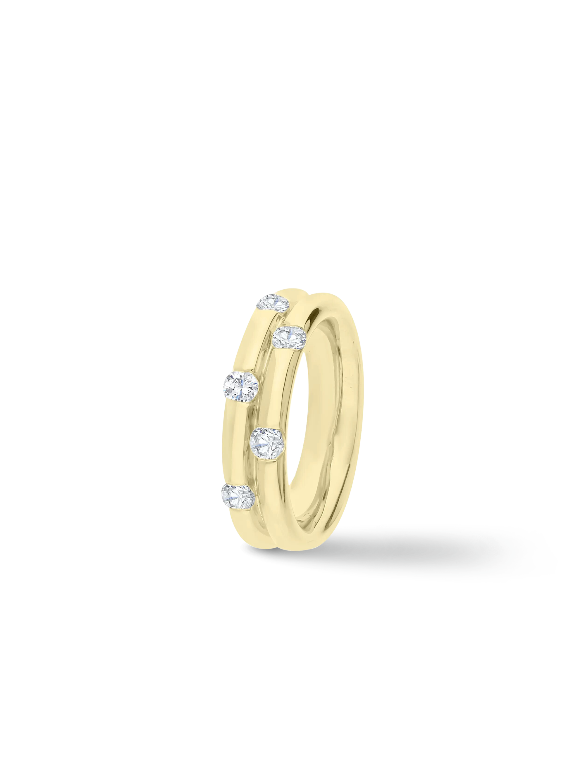 Premium Ring, Gelbgold mit Diamanten 0,50 Karat