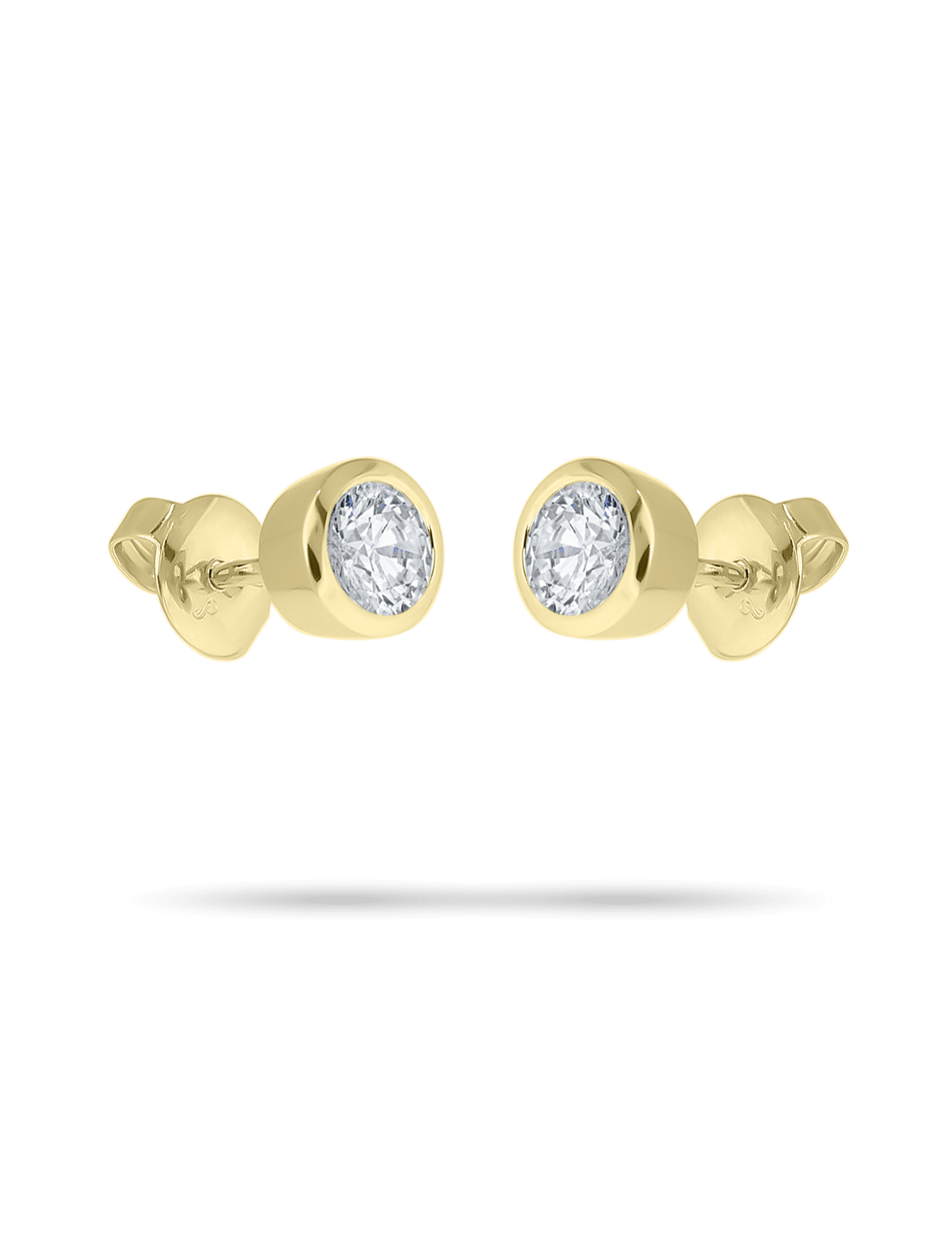 Premium Ohrstecker, 585/- Gelbgold mit Diamant 0,50 Karat