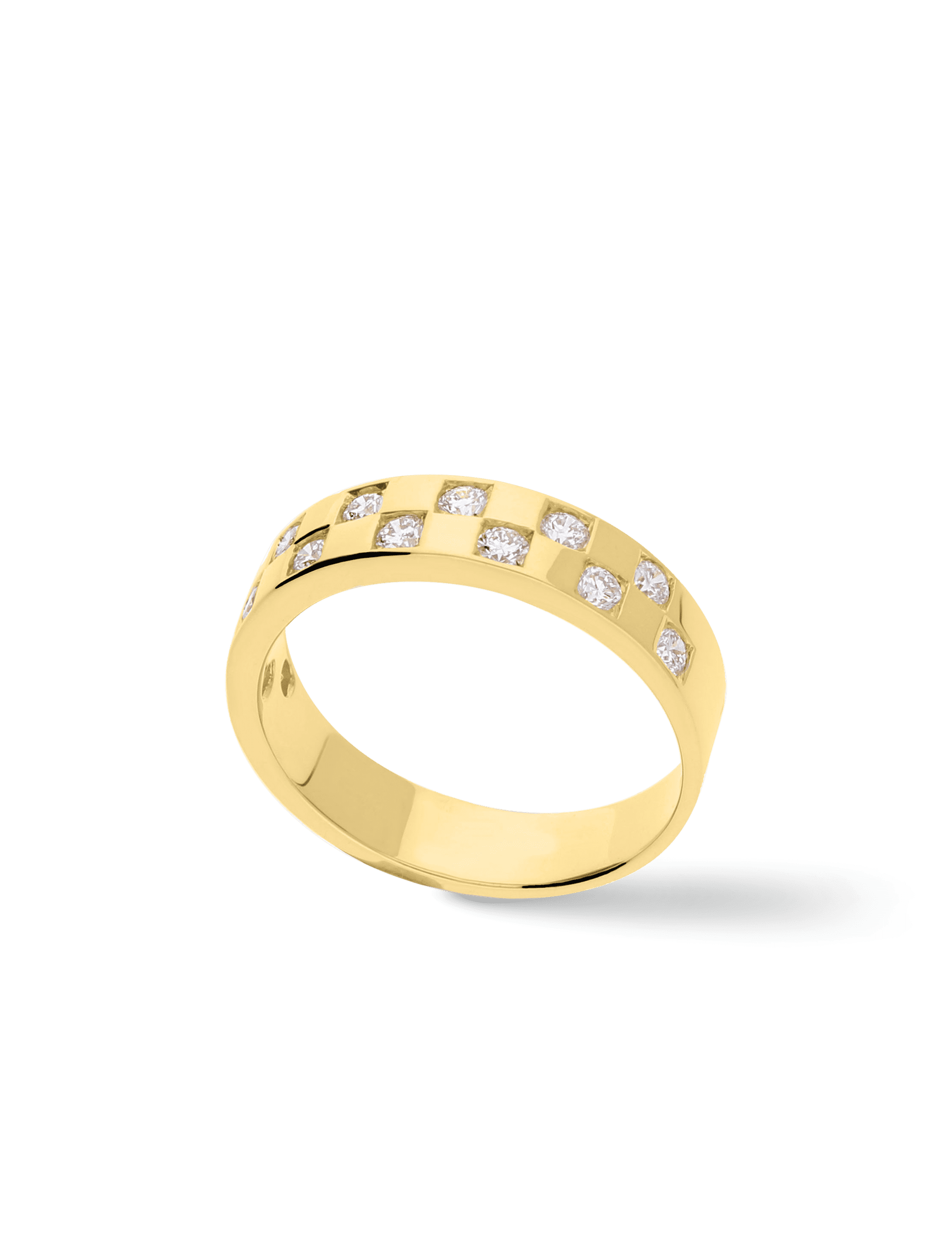 Premium Ring, 585/- Gelbgold mit Diamanten 0,56 Karat