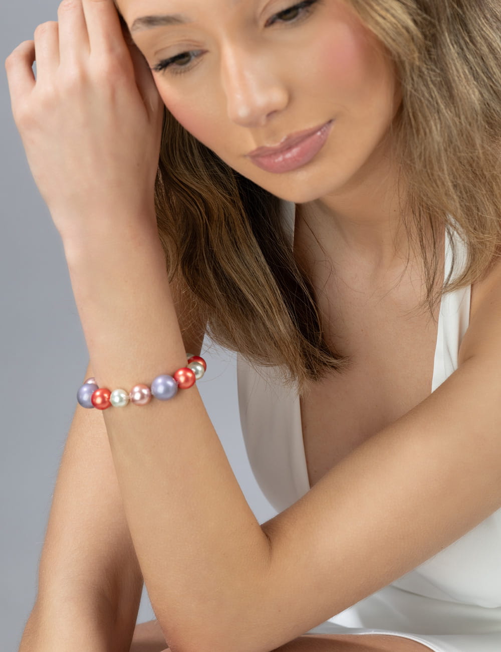 Flexarmband 10-14mm multi-lila S
