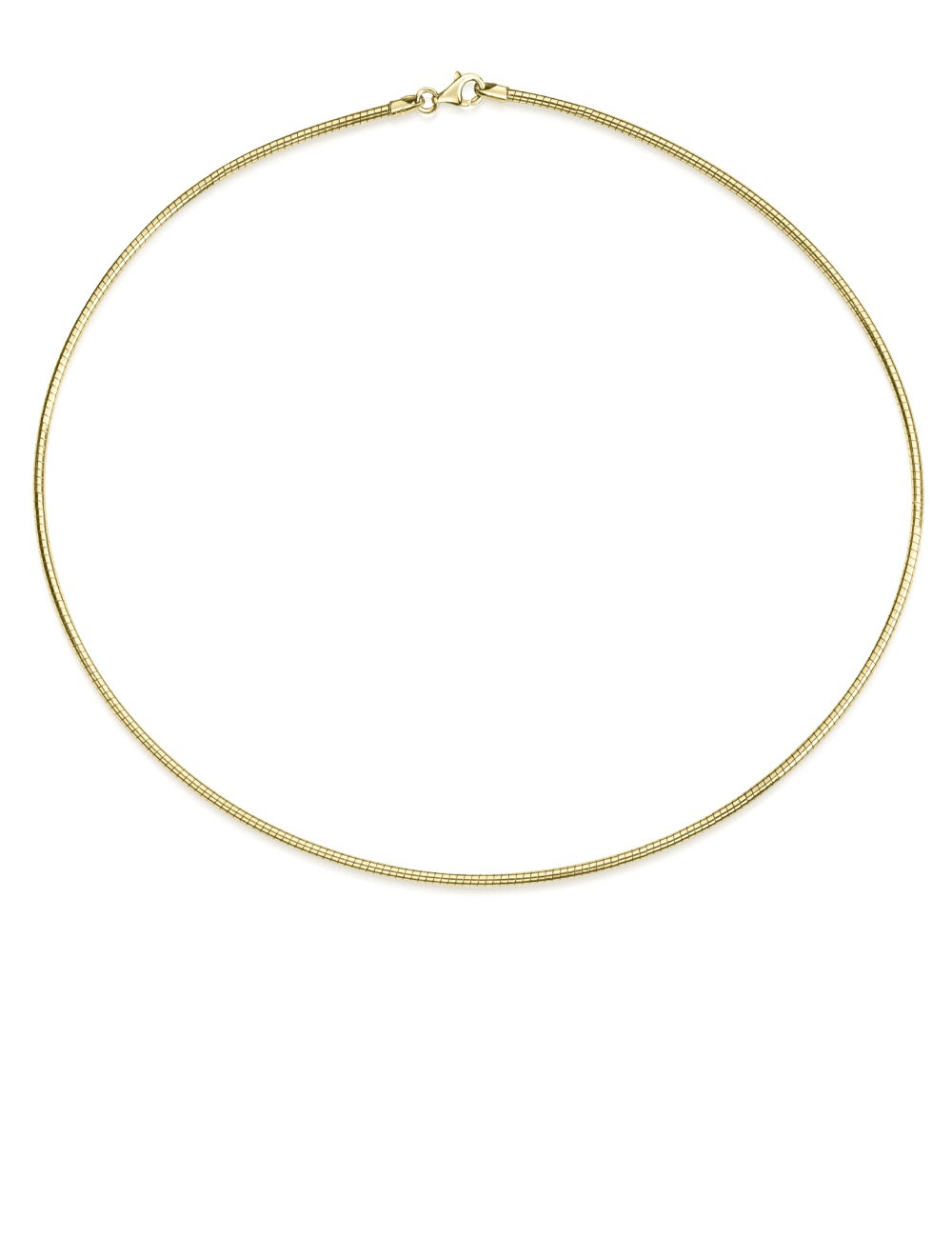 Omegareif mit Anhänger 925/- Silber goldplattiert 45cm