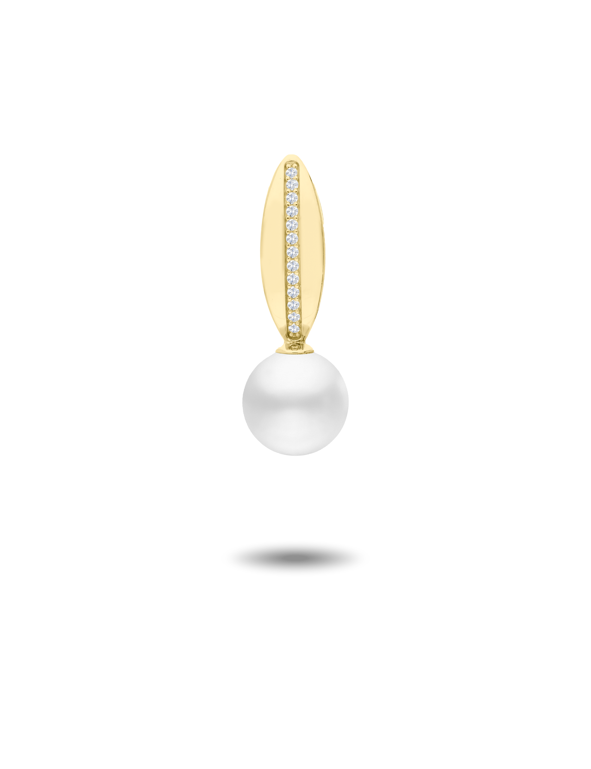 Anhänger, 925/- Silber bicolor mit Perle
