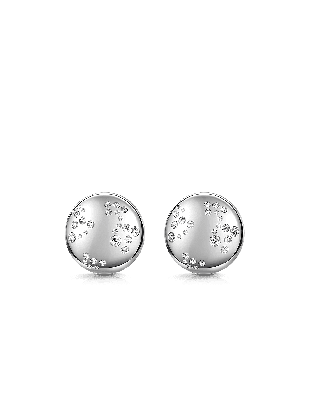 Clipstecker 925/- Silber rhodiniert mit Zirkonia