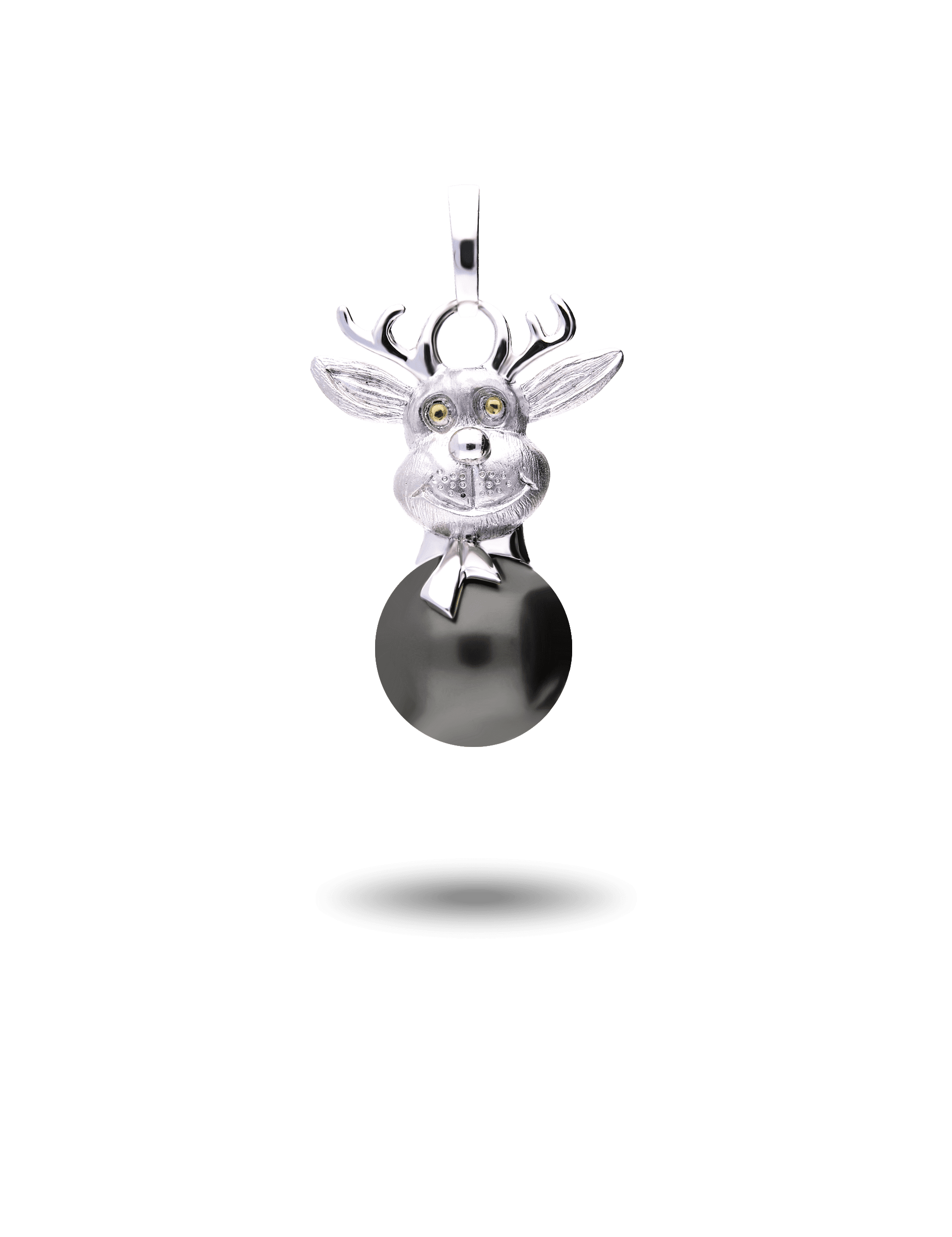 Anhänger Rudolph, 925/- Silber rhodiniert