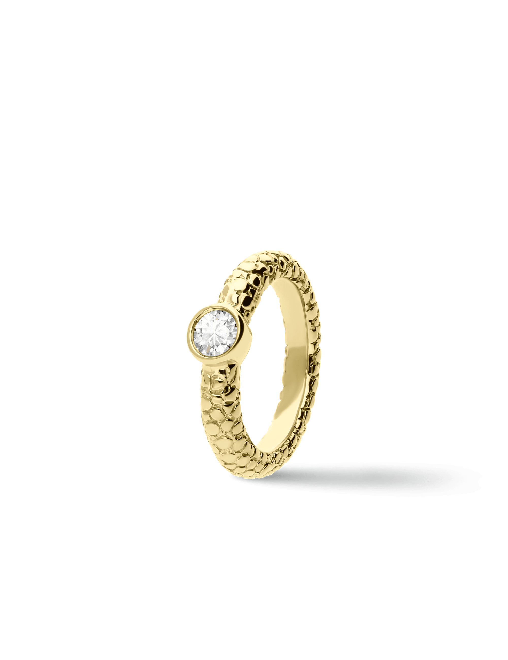Premium Ring, Gelbgold mit Diamant 0,50 Karat