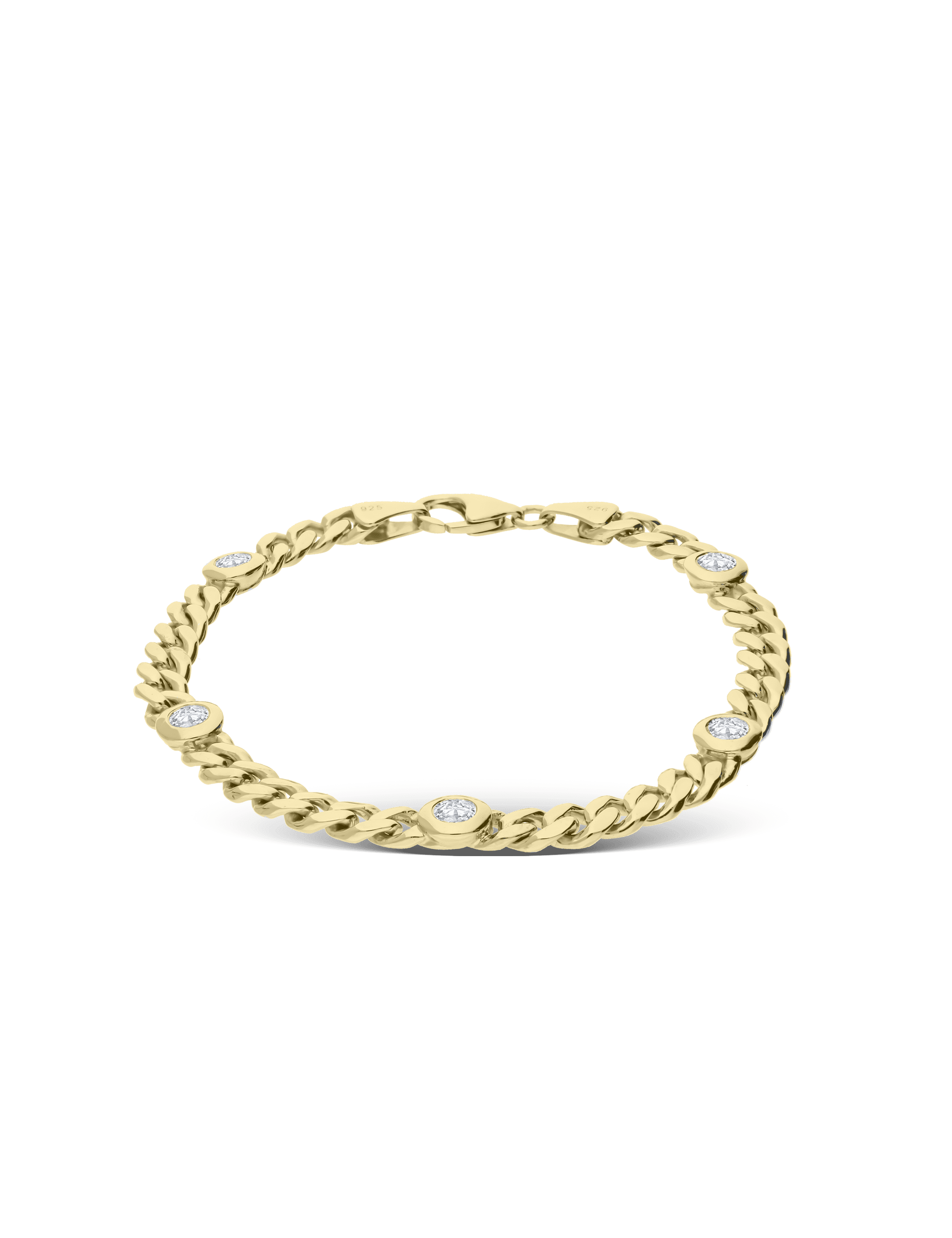 Premium Armband, 585/- Gelbgold mit Diamanten 1,00 Karat