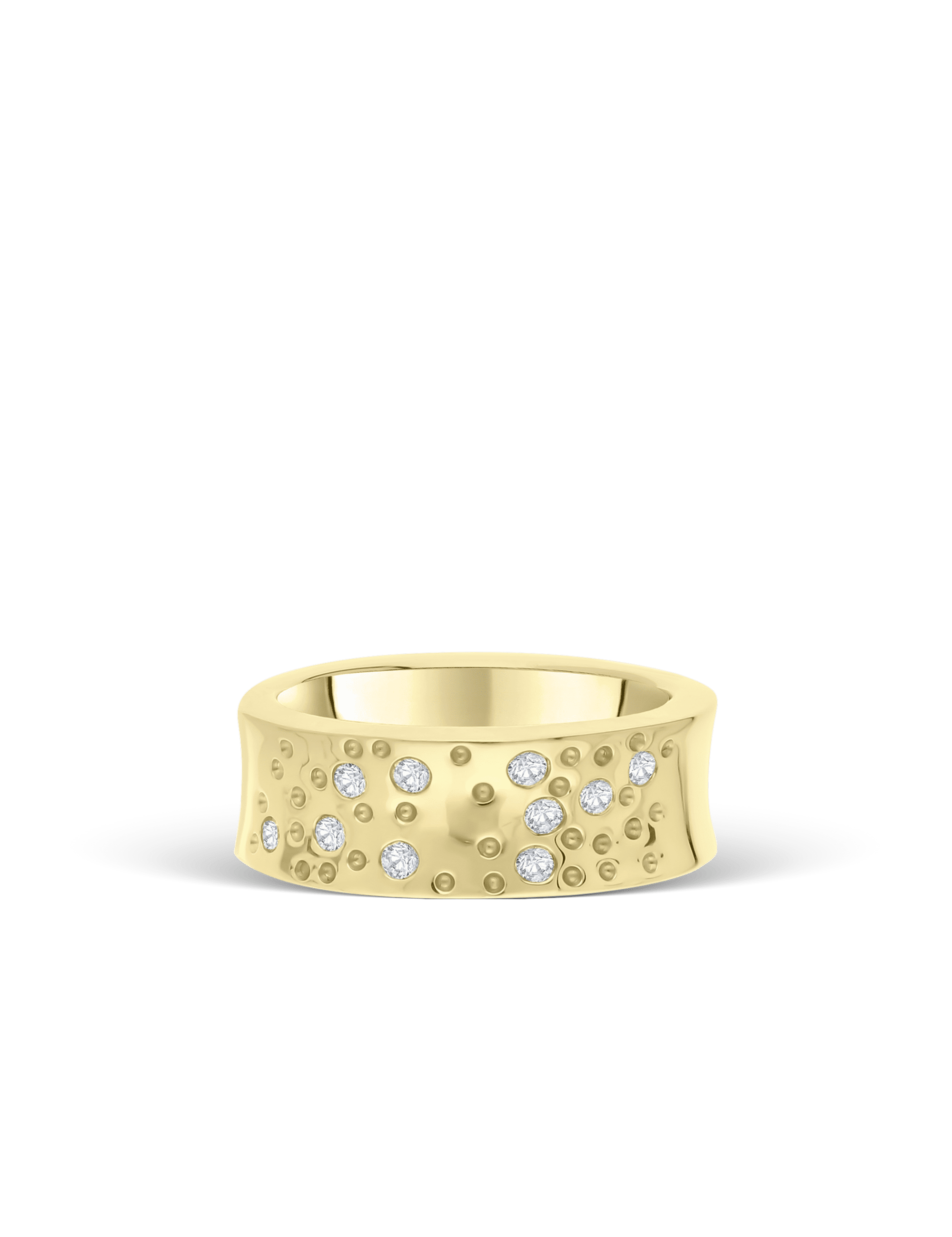 Premium Ring, Gelbgold mit Diamanten 0,20 Karat