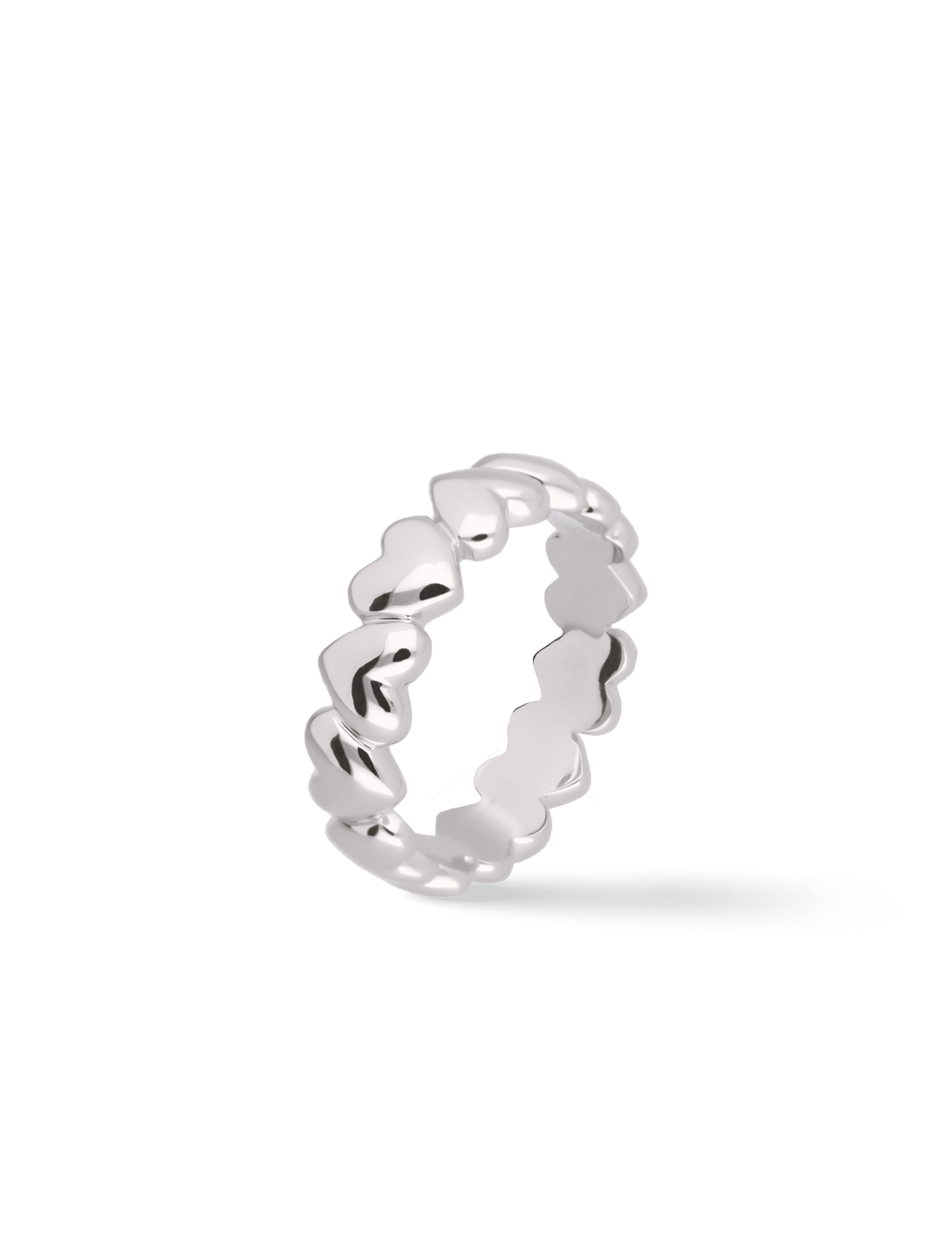 Ring Herz, 925/- Silber rhodiniert 