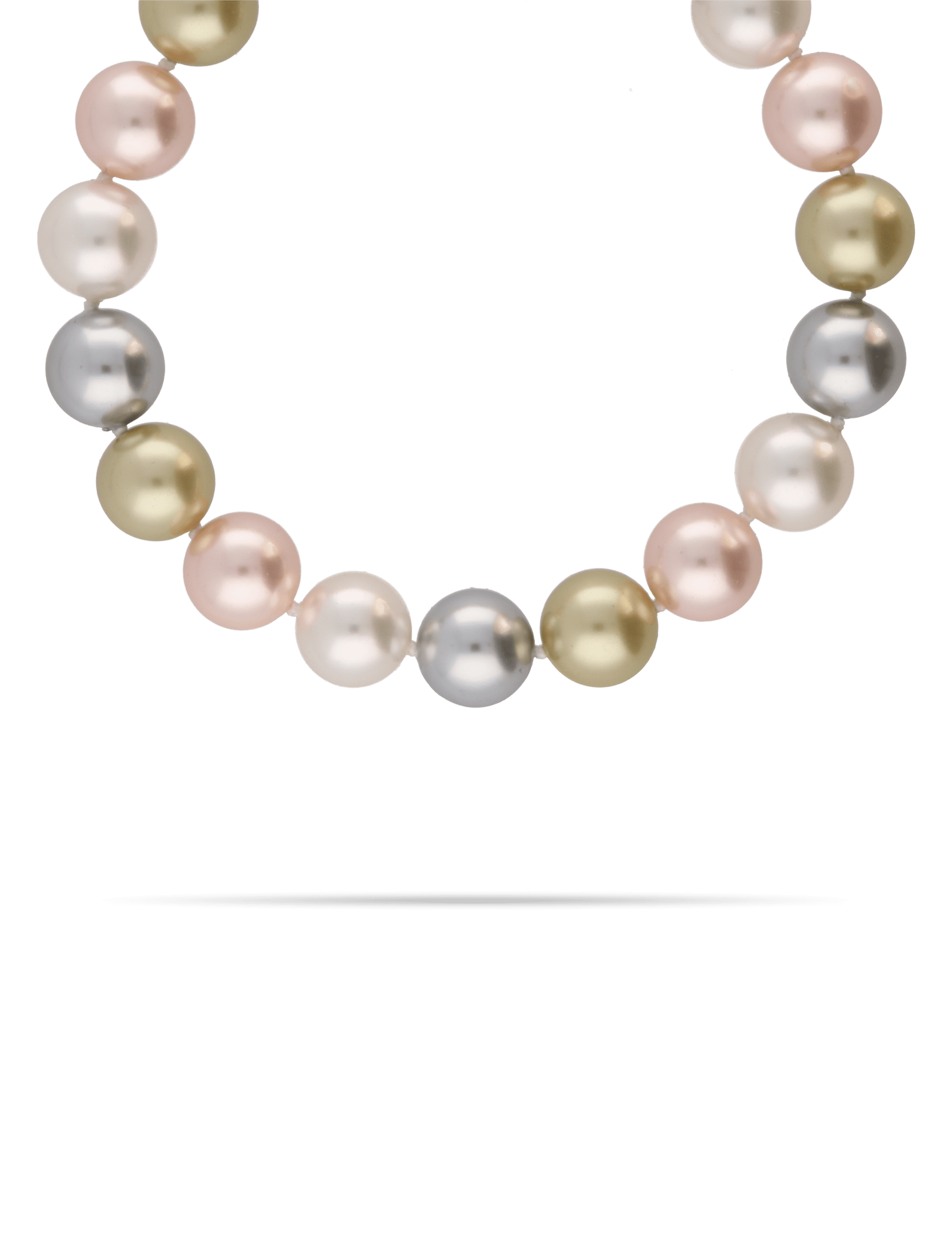 Perlenkette 14 mm mit Magnetschließe 47 cm