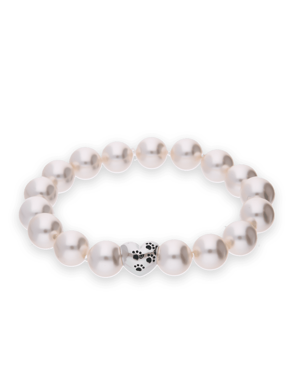 Perlenarmband flexibel mit Herz