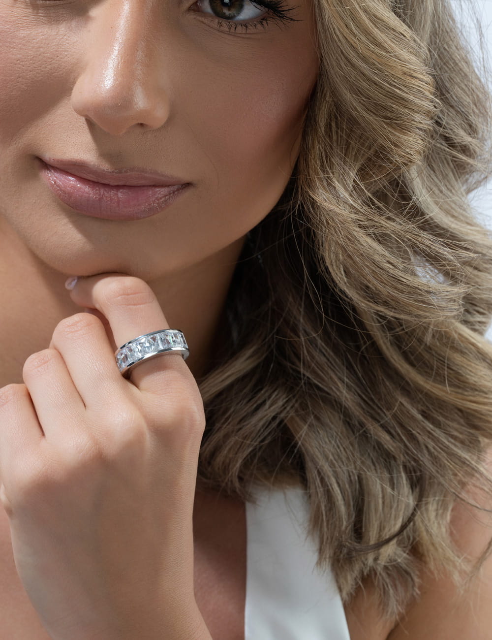 Ring 925/- Silber rhodiniert