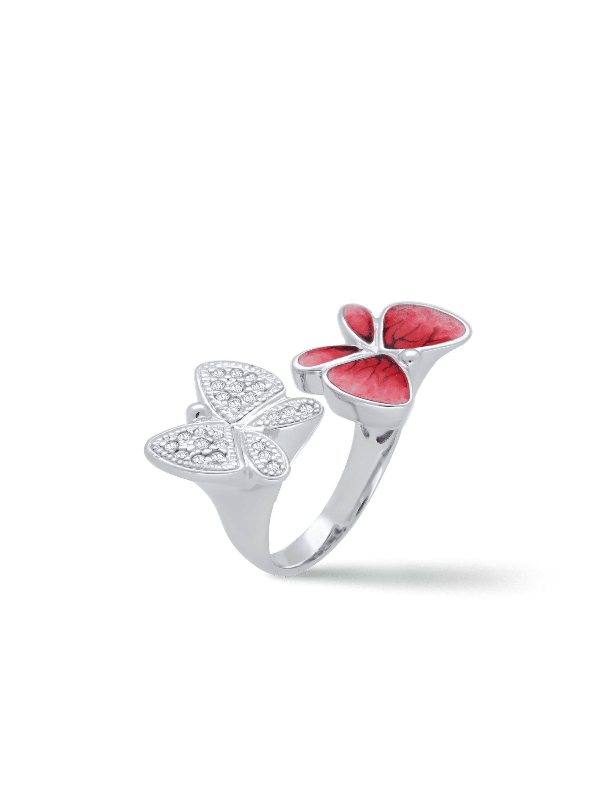 Paradise Ring Schmetterling, 925/- Silber mit Zirkonia