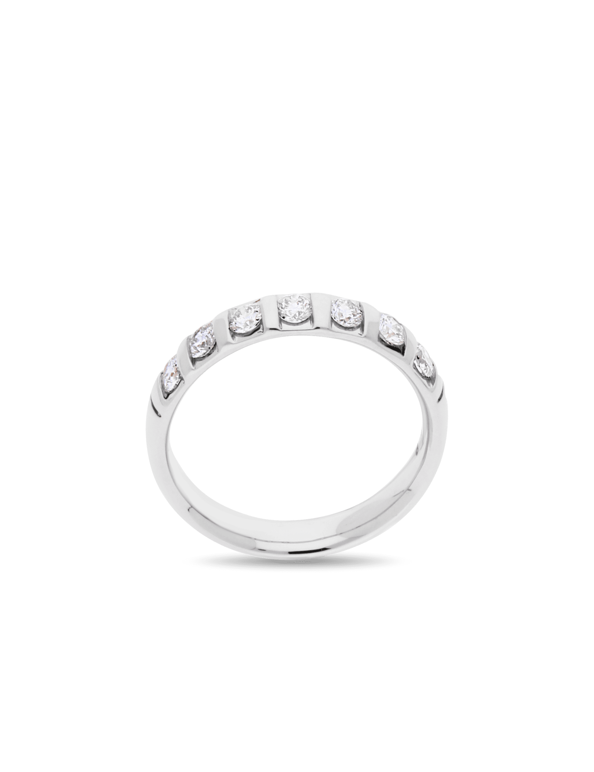 Premium Ring, 585/- Weißgold mit Diamanten 0,50 Karat