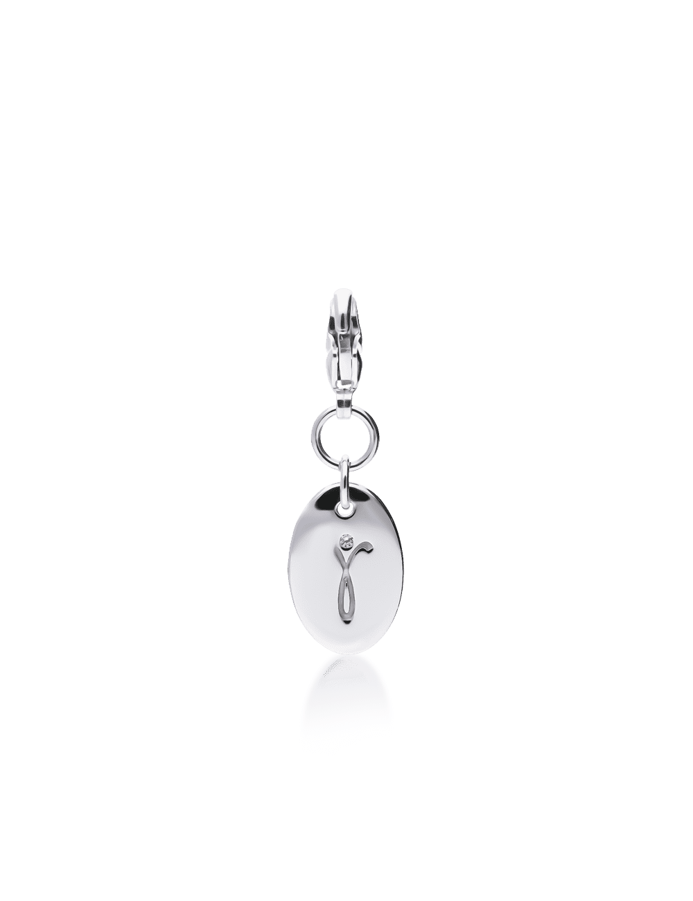 Charm Logo-Anhänger Silber rhodiniert