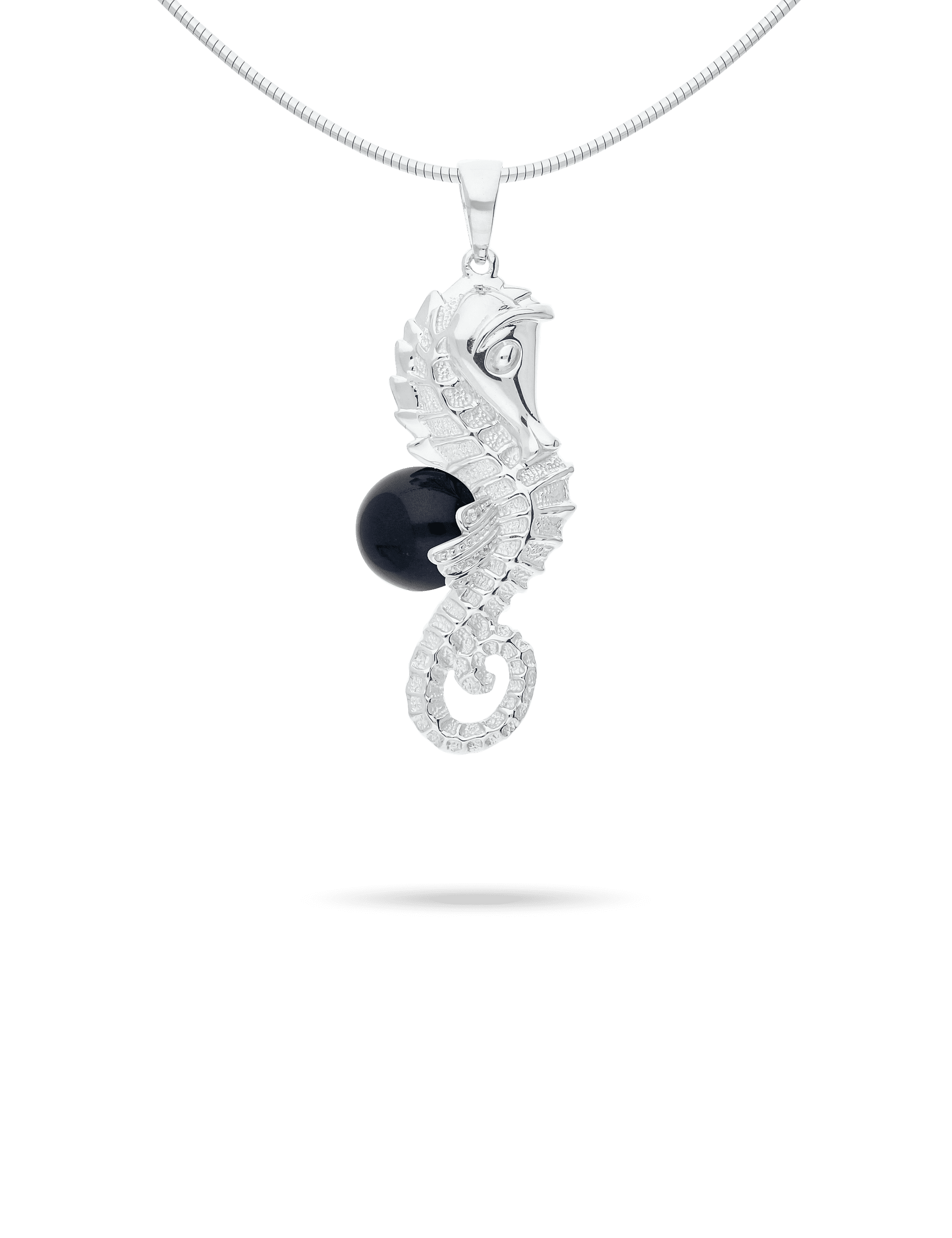 Anhänger Seepferd, 925/- Silber mit Perle