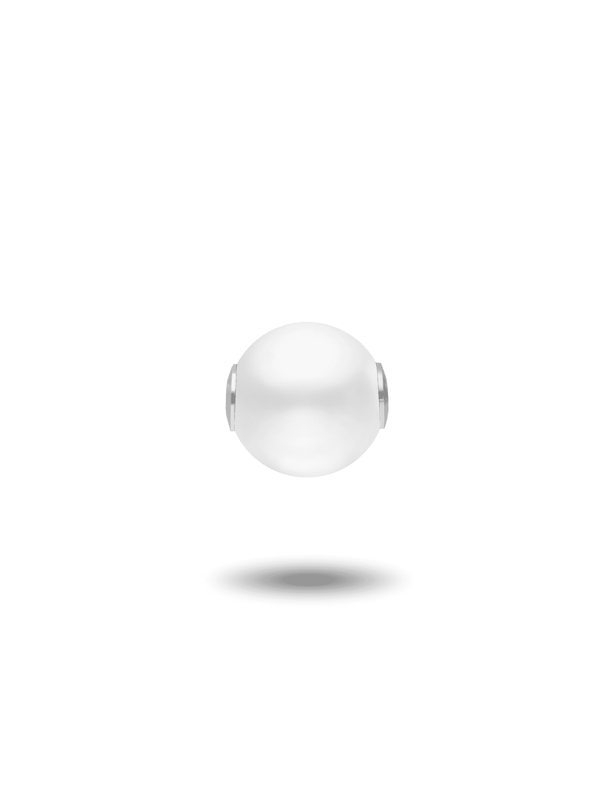 Anhänger Perlengleiter 16mm, 925/- Silber
