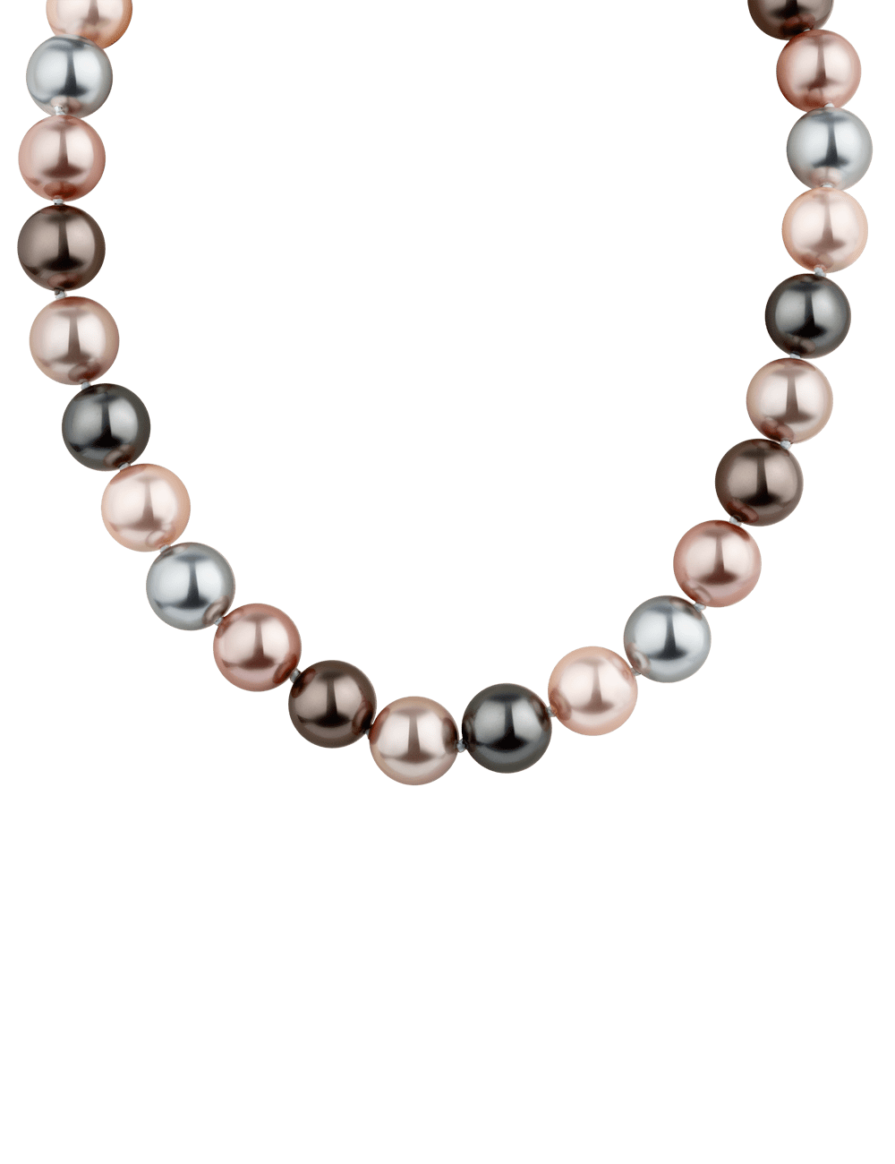 Collier 14mm multi-rosé 47cm