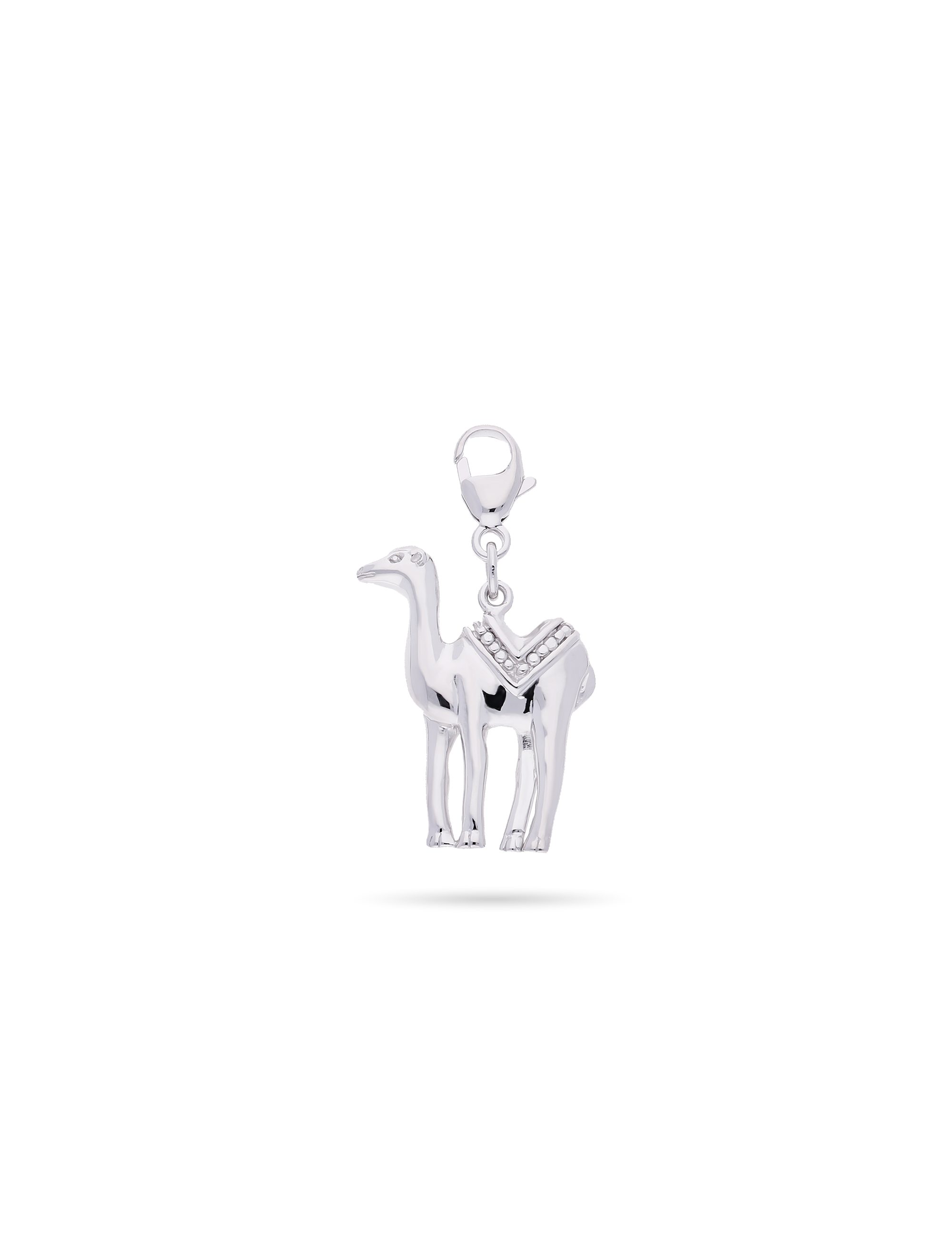 Charm Anhänger Kamel, 925/- Silber mit Karabiner