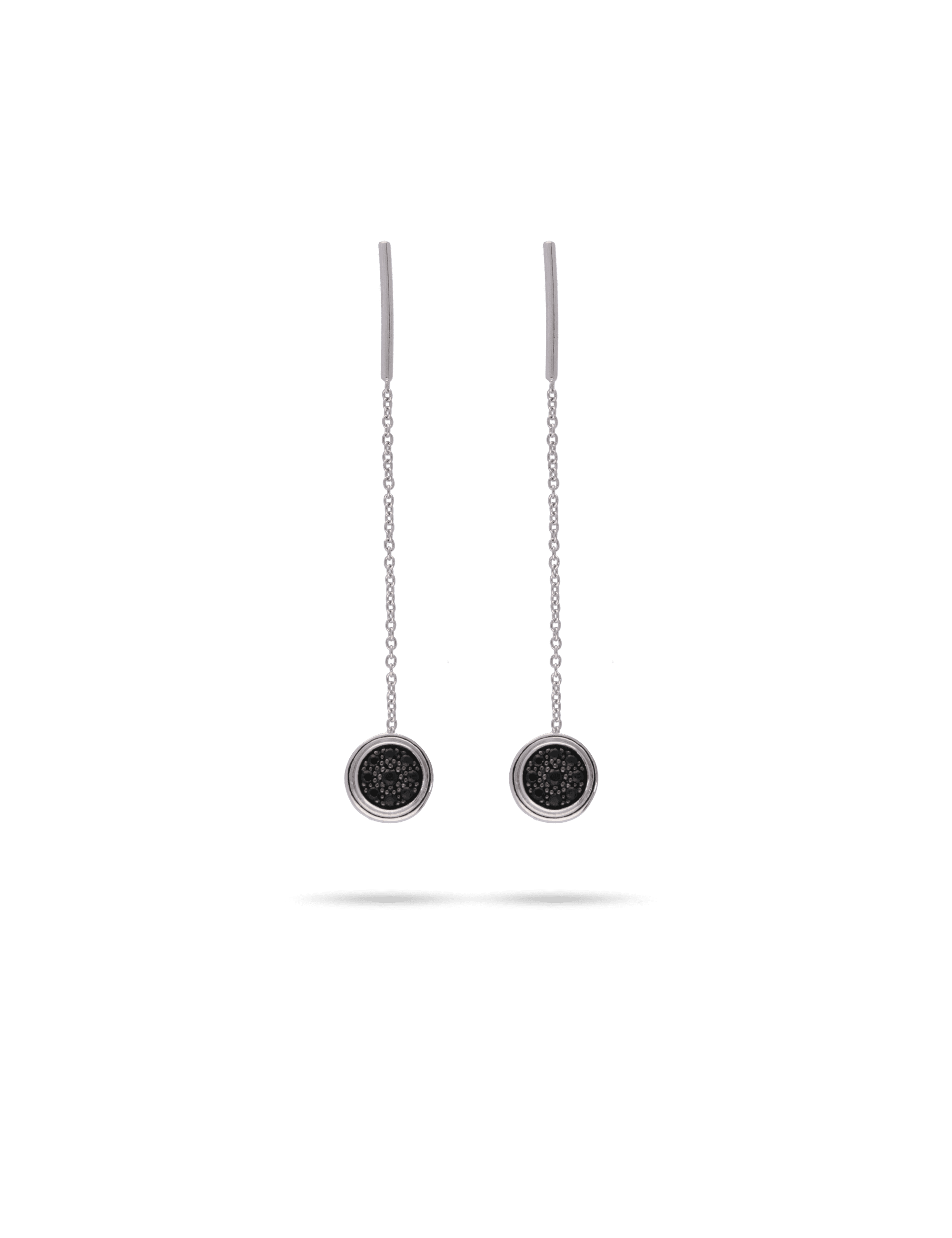 Ohrhänger, 925/- Silber rhodiniert mit Zirkonia