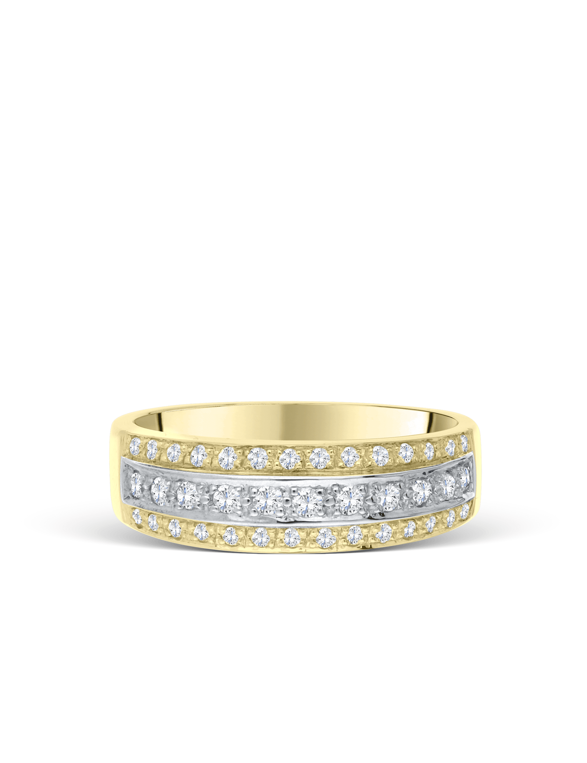 Premium Ring, Gelbgold mit Diamanten 0,55 Karat