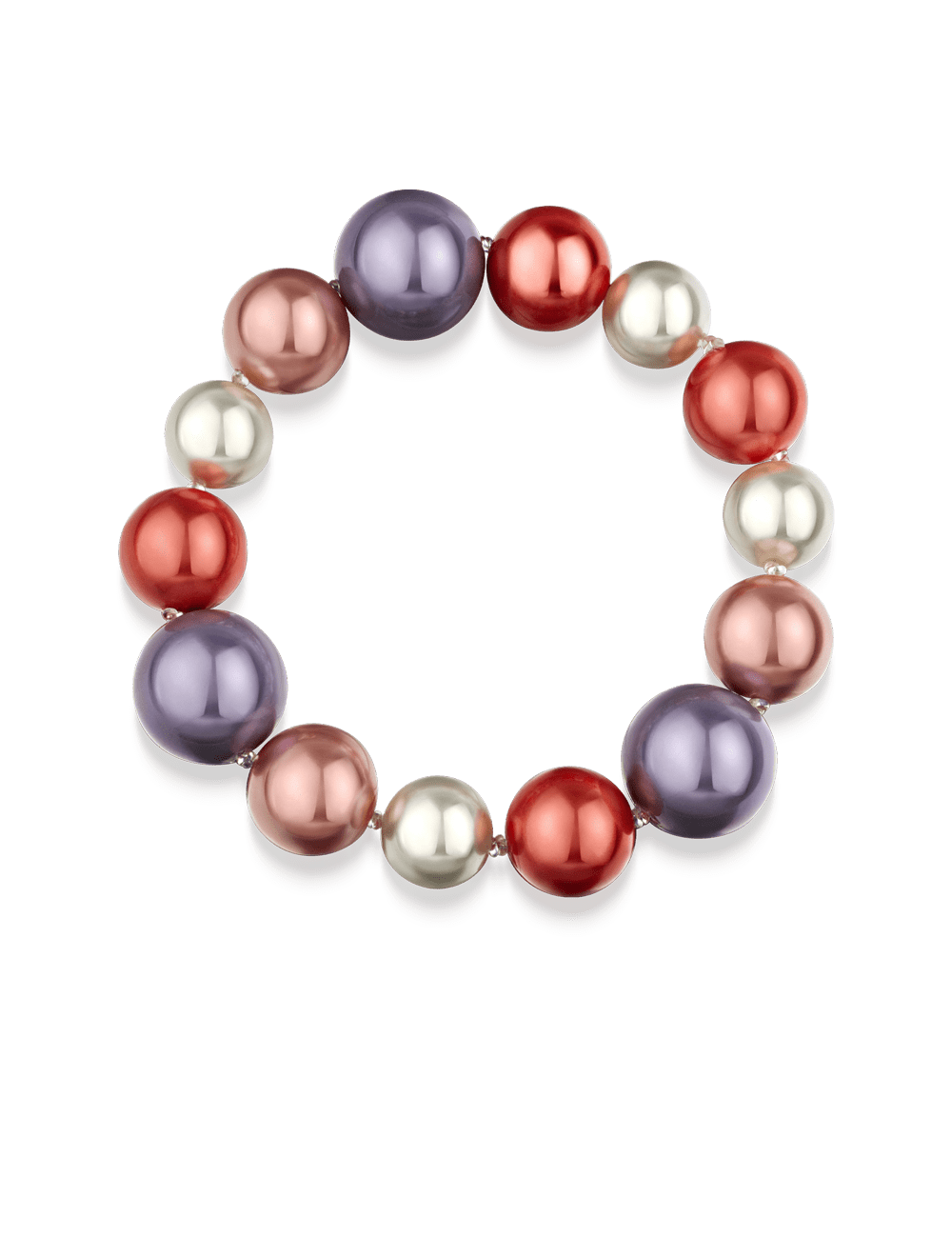 Flexarmband 10-14mm multi-lila S