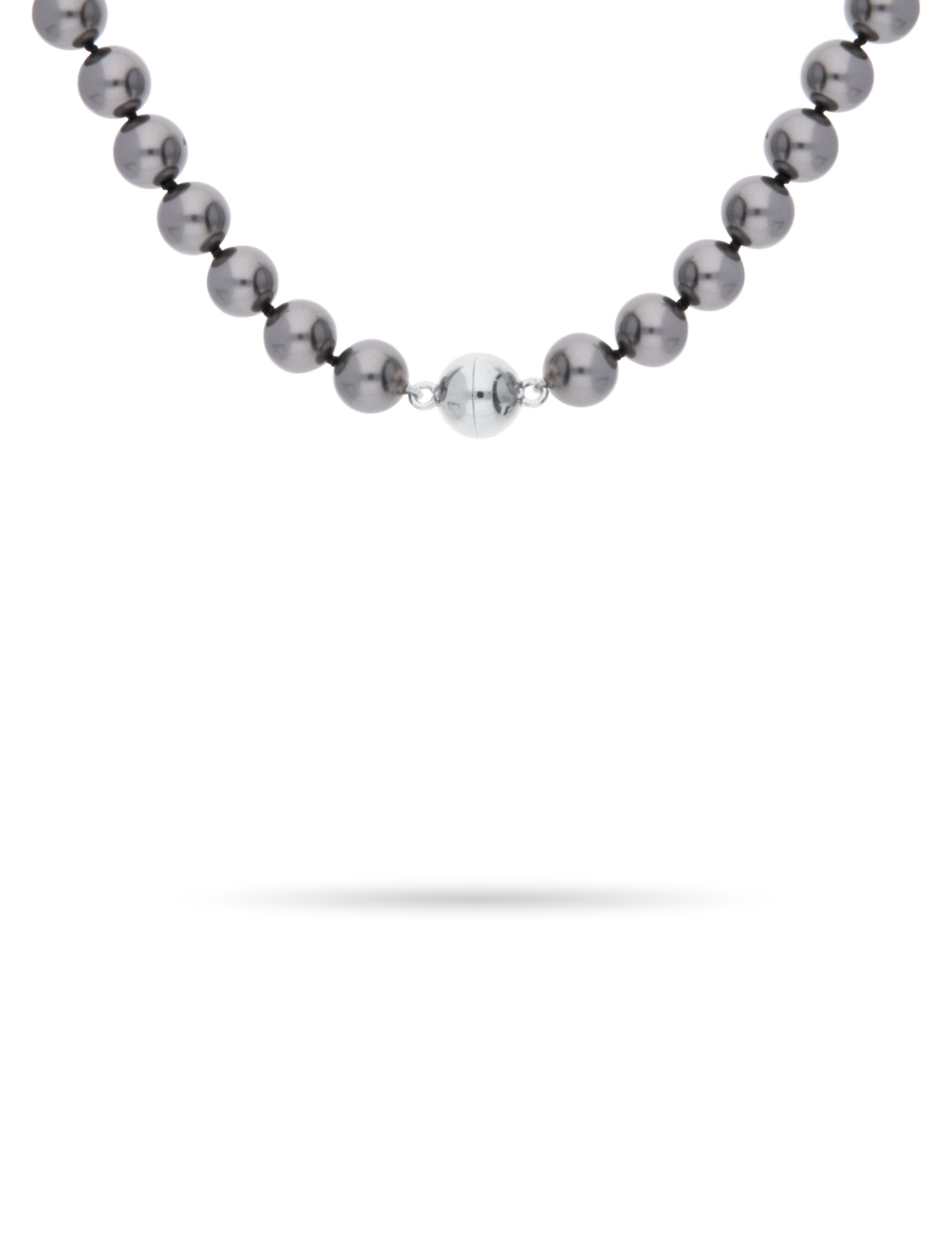 Perlenkette 54cm mit Silberelementen
