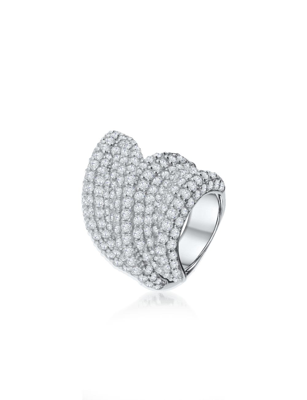 Ring, 925/- Silber mit Zirkonia