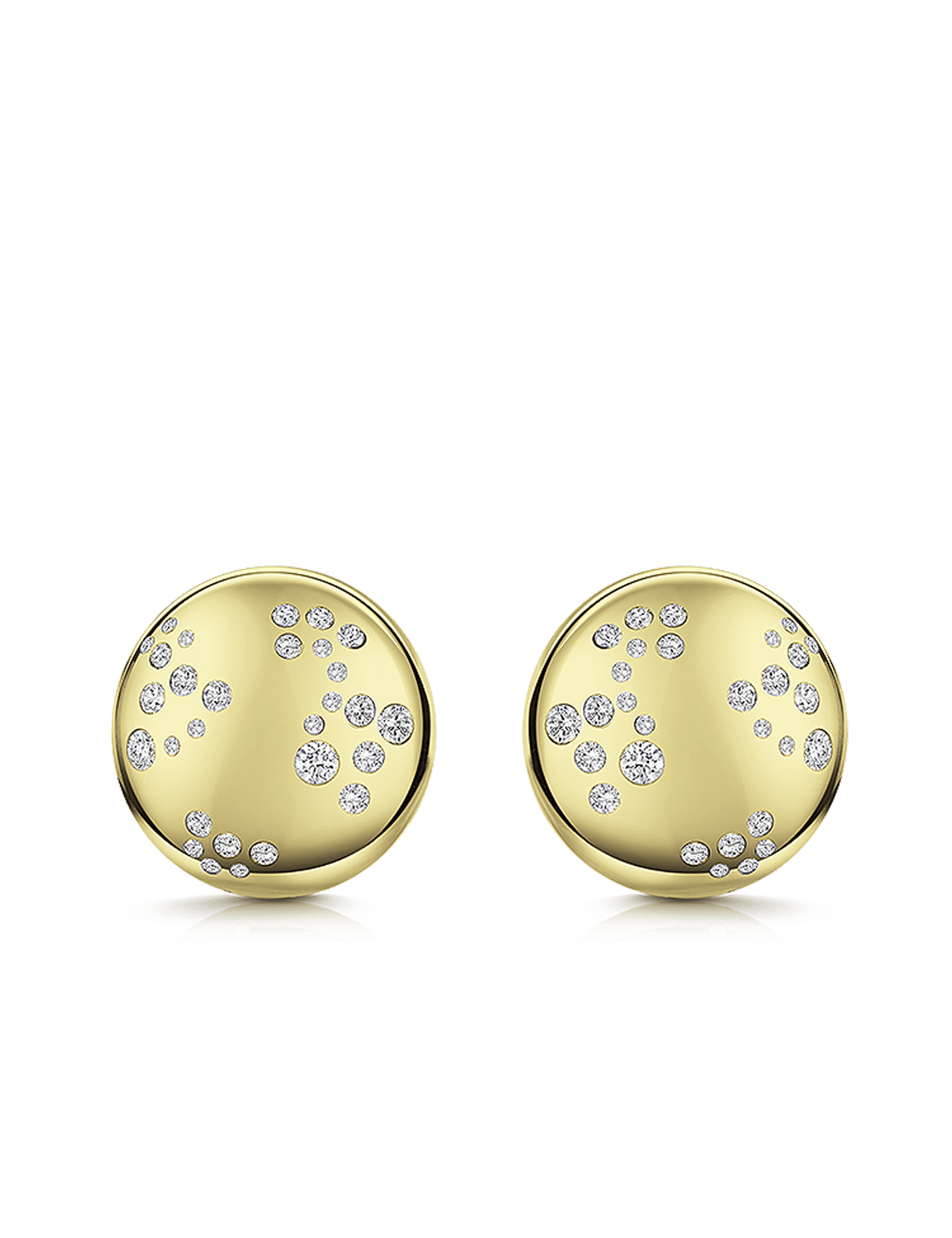 Clipstecker 925/- Silber goldplattiert mit Zirkonia