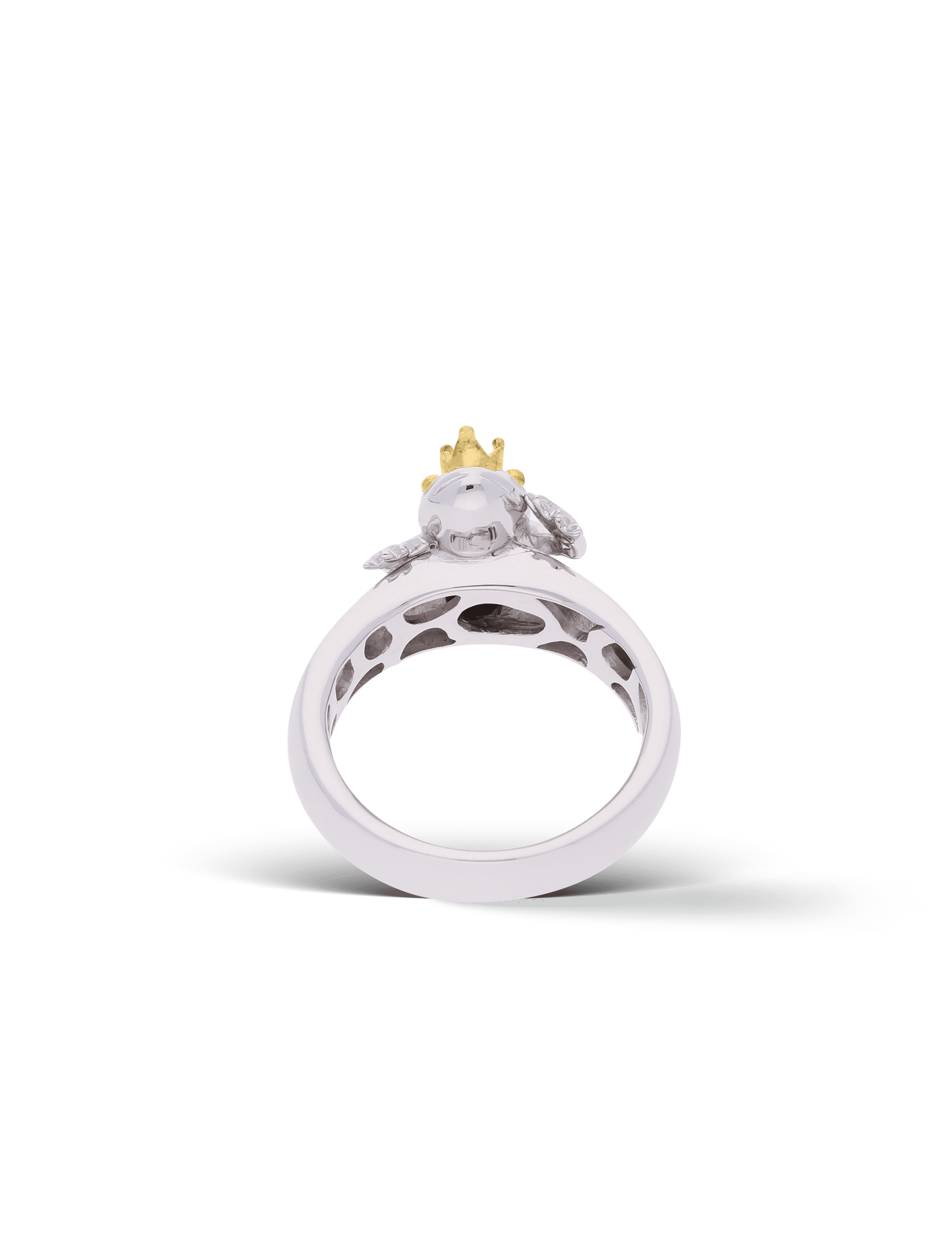 Ring Frosch, 925/- Silber rhodiniert