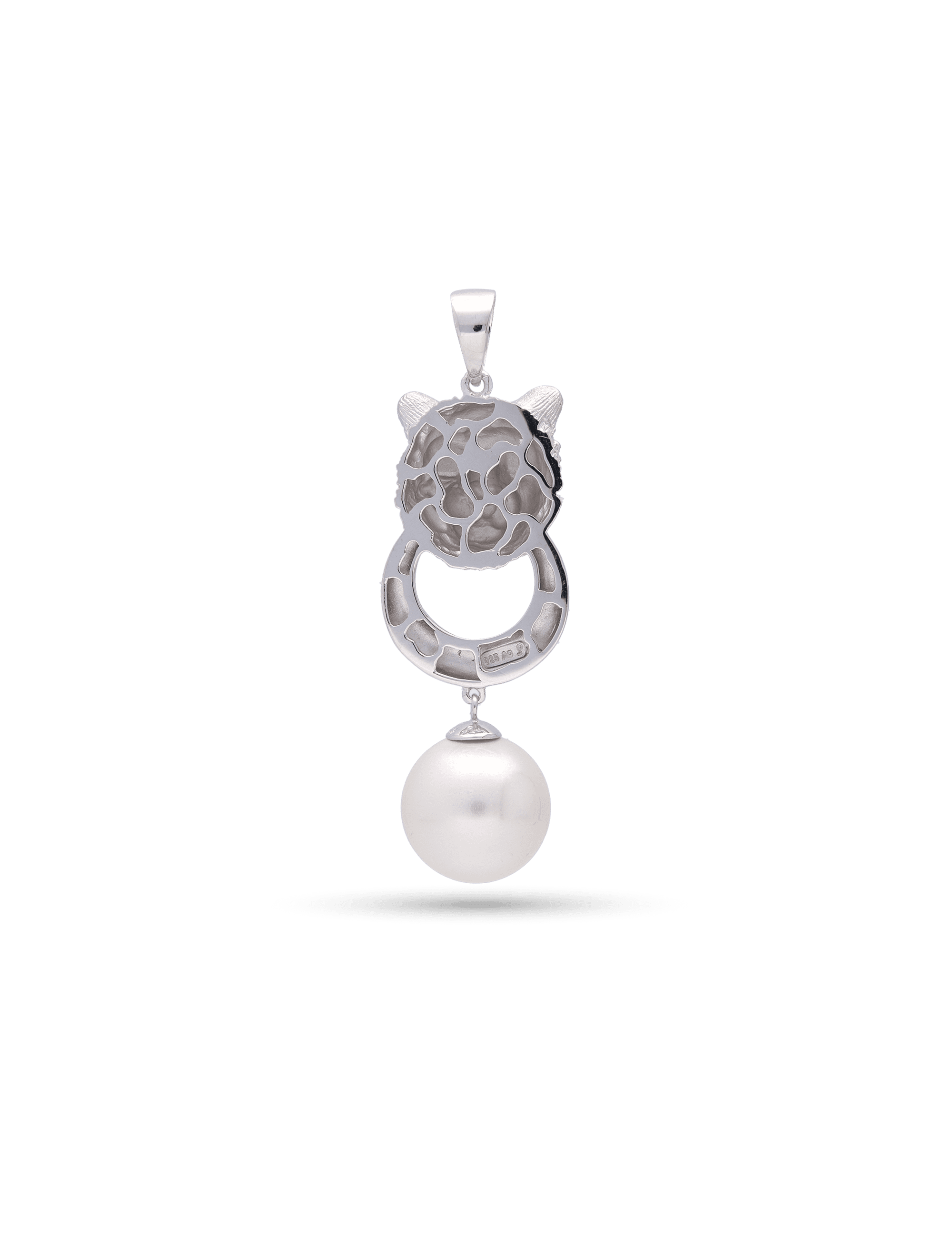 Paradise Anhänger Löwe, 925/- Silber mit Perle 16mm