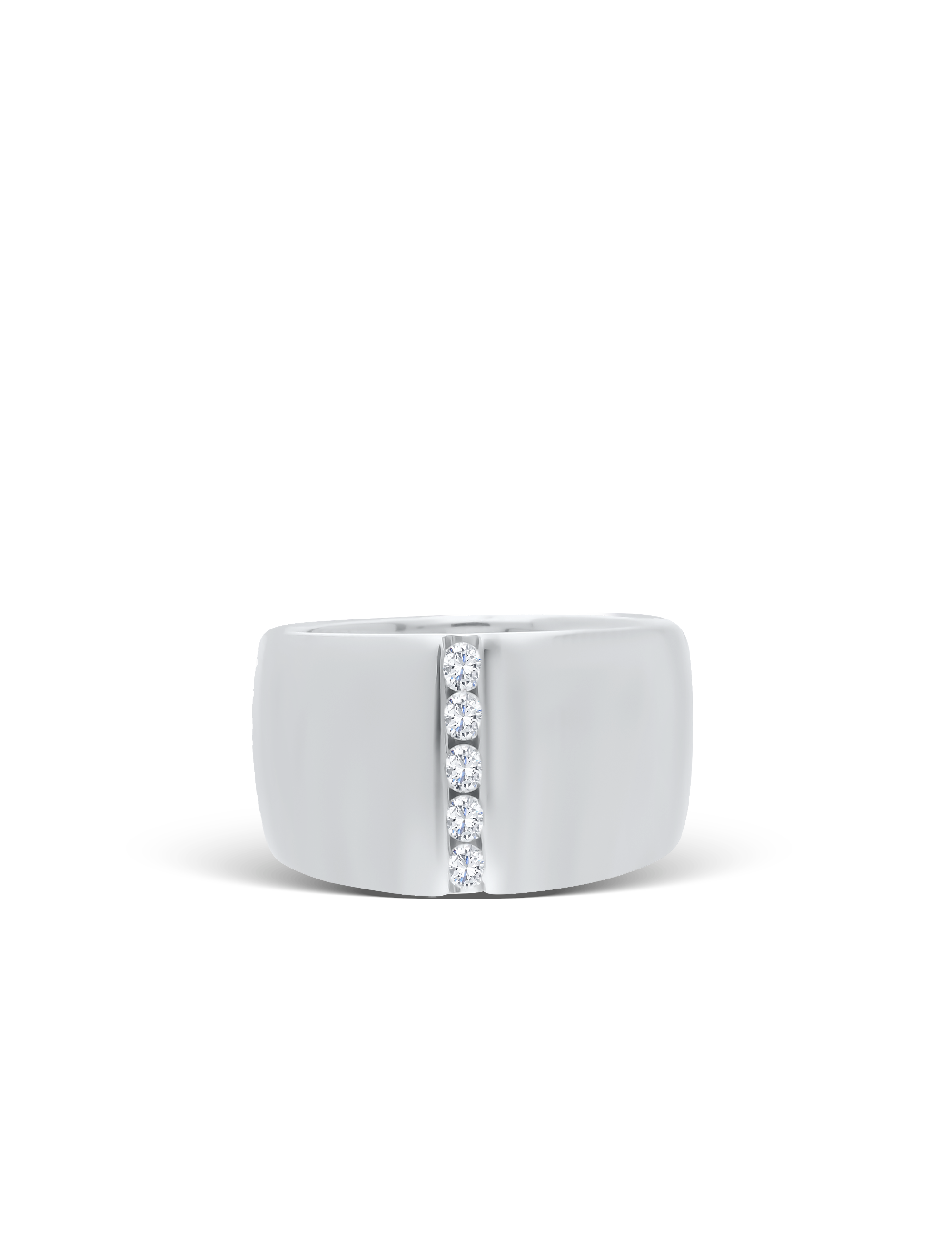 Premium Ring, Weißgold mit Diamanten 0,20 Karat