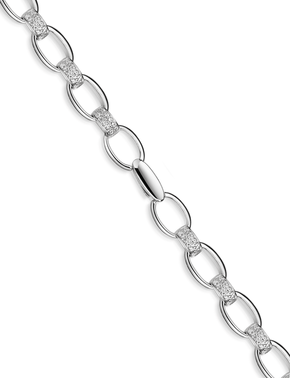 Collier 925/- Silber rhodiniert 46 cm