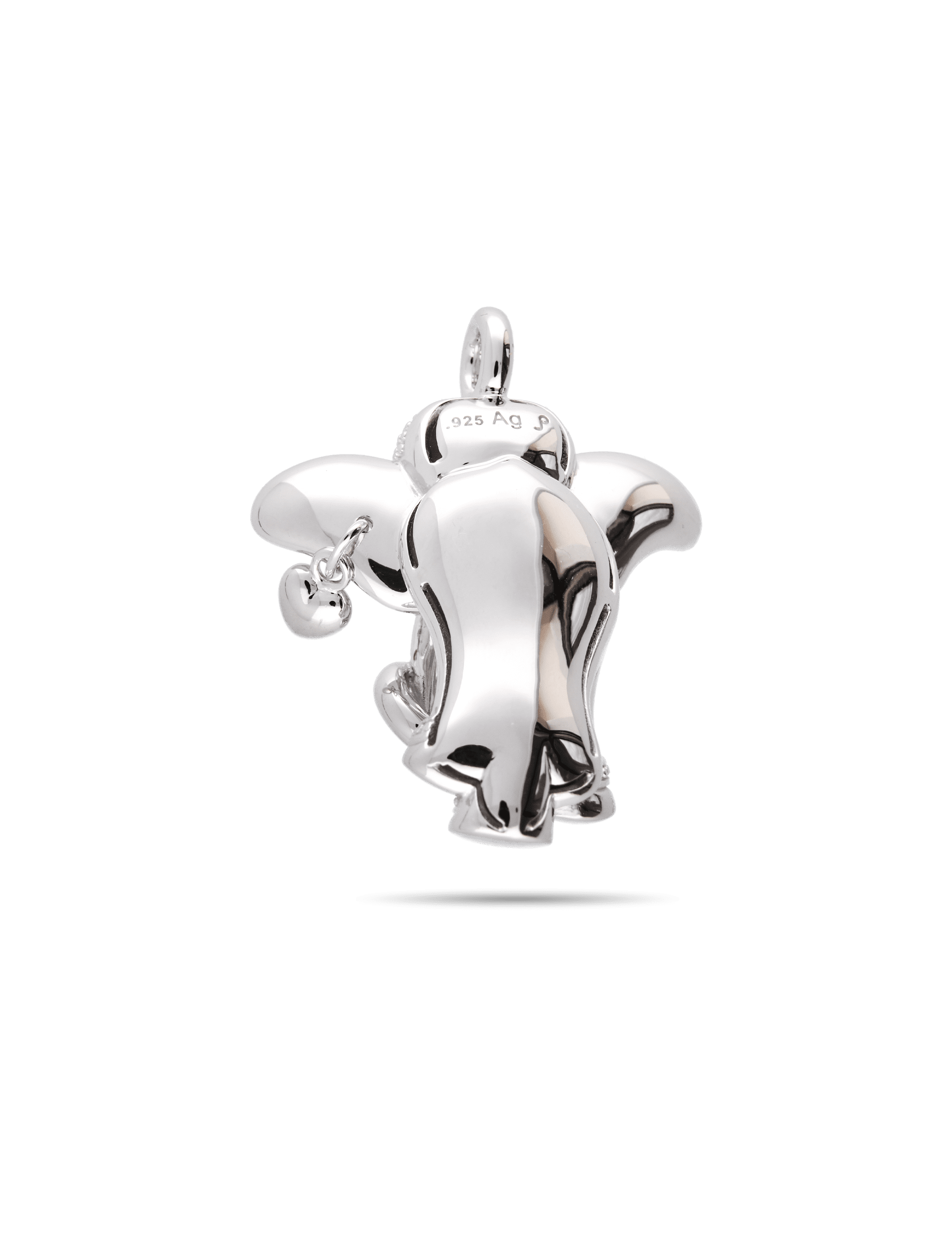 Anhänger Elefant, 925/- Silber rhodiniert