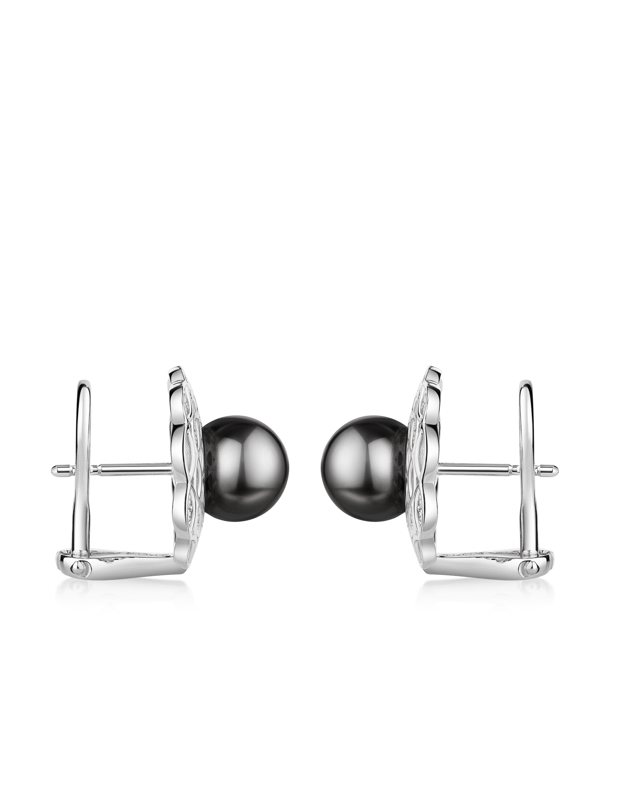 Clip-Stecker 925/- Silber rhodiniert mit Perle